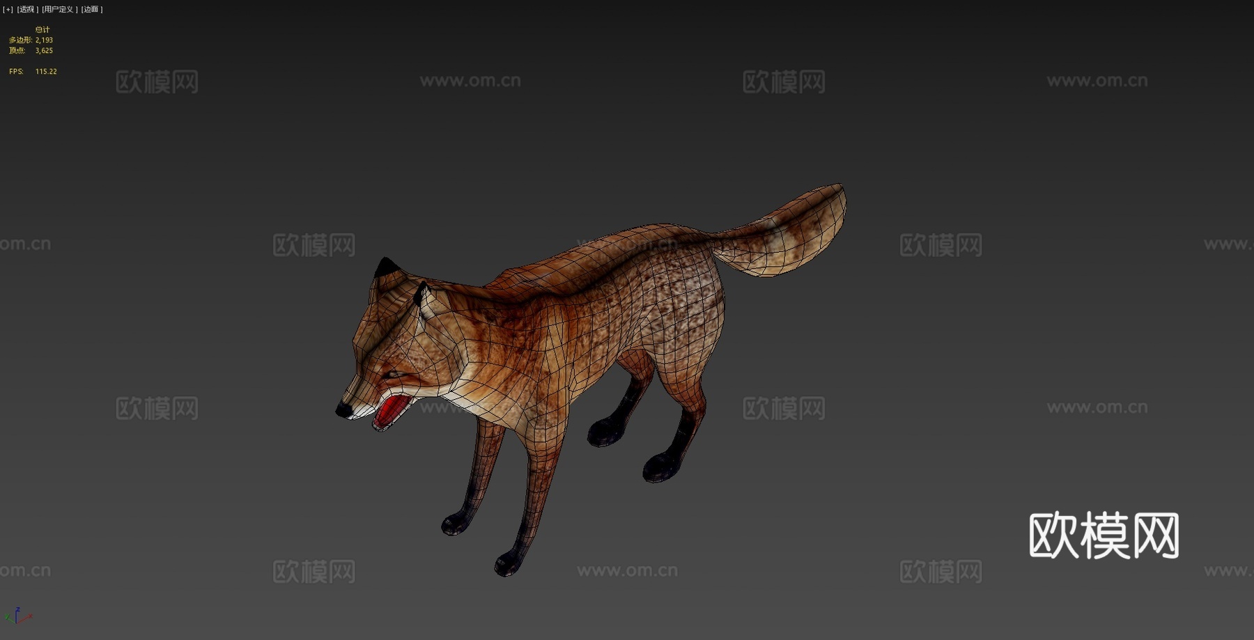 狐狸3d模型