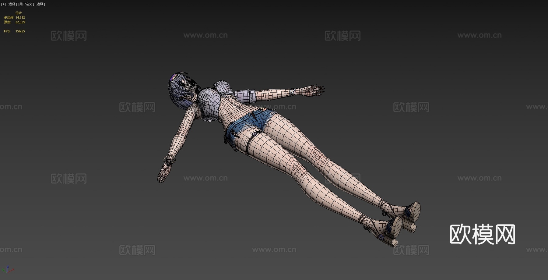 塞勒涅3d模型