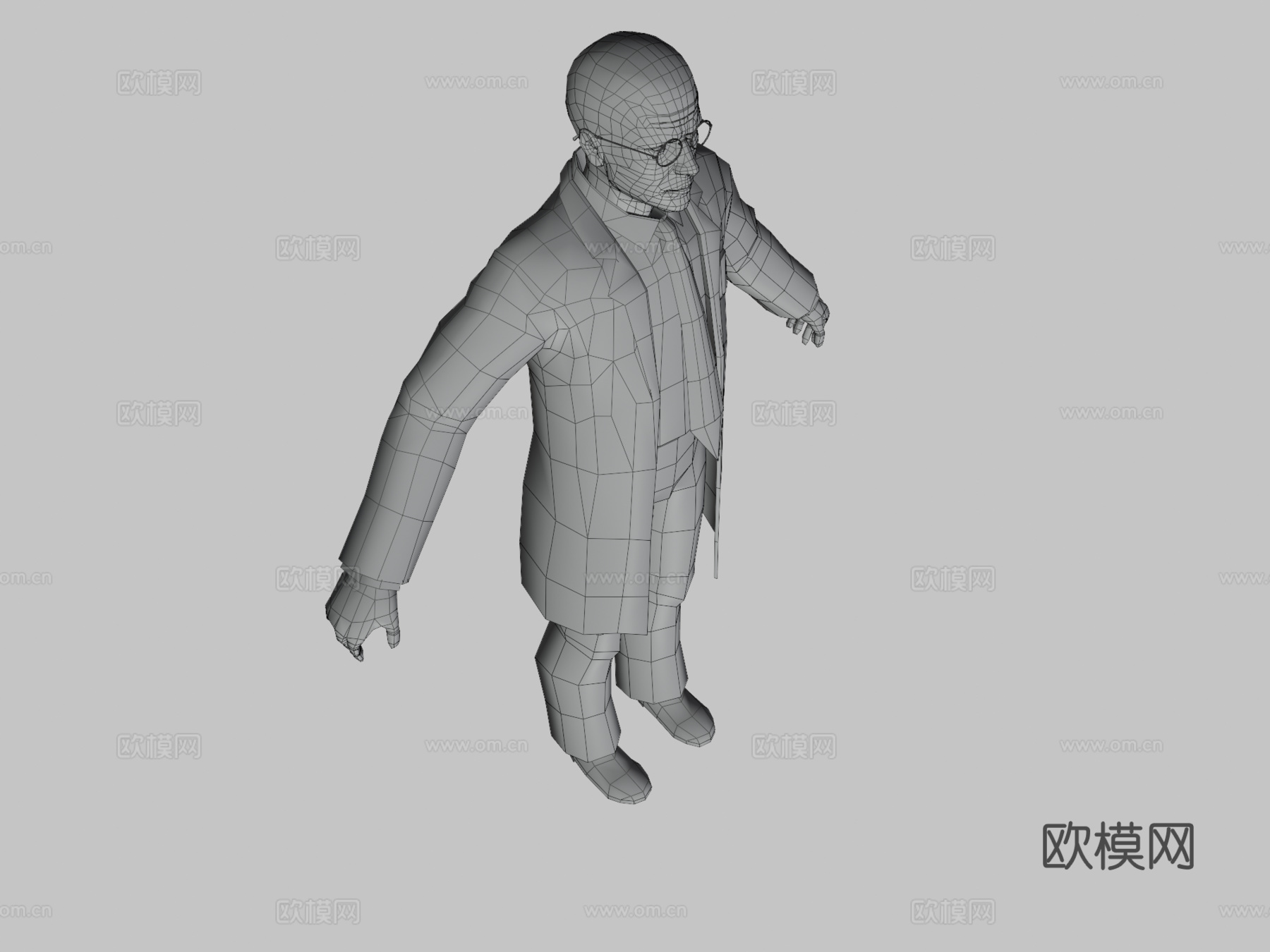 黑山基地科学家3d模型