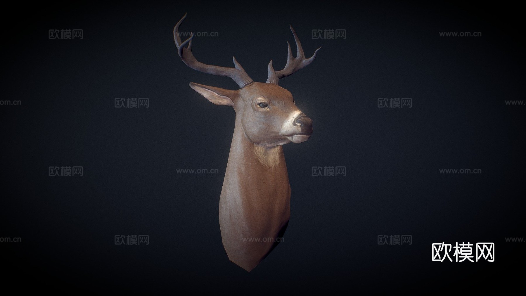 鹿3d模型