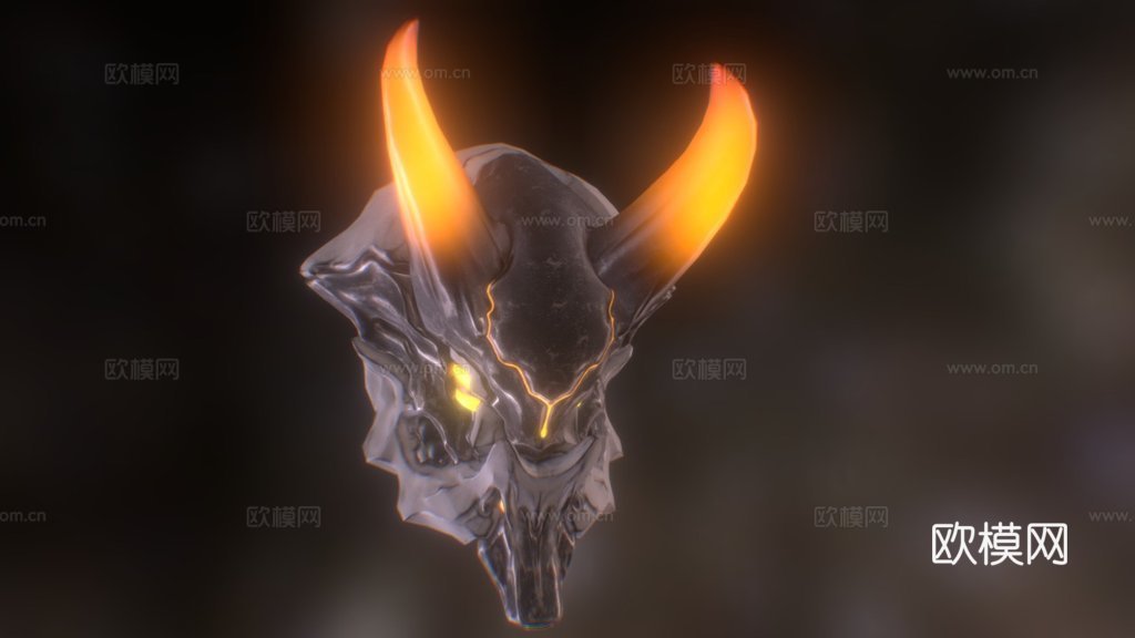 《星际战甲》鬼面皮肤3d模型