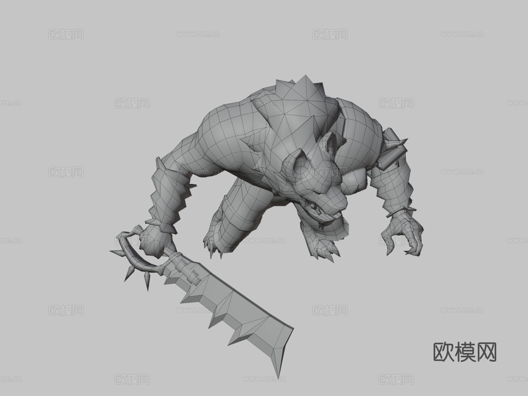 豺狼人 - 亵渎3d模型3d模型