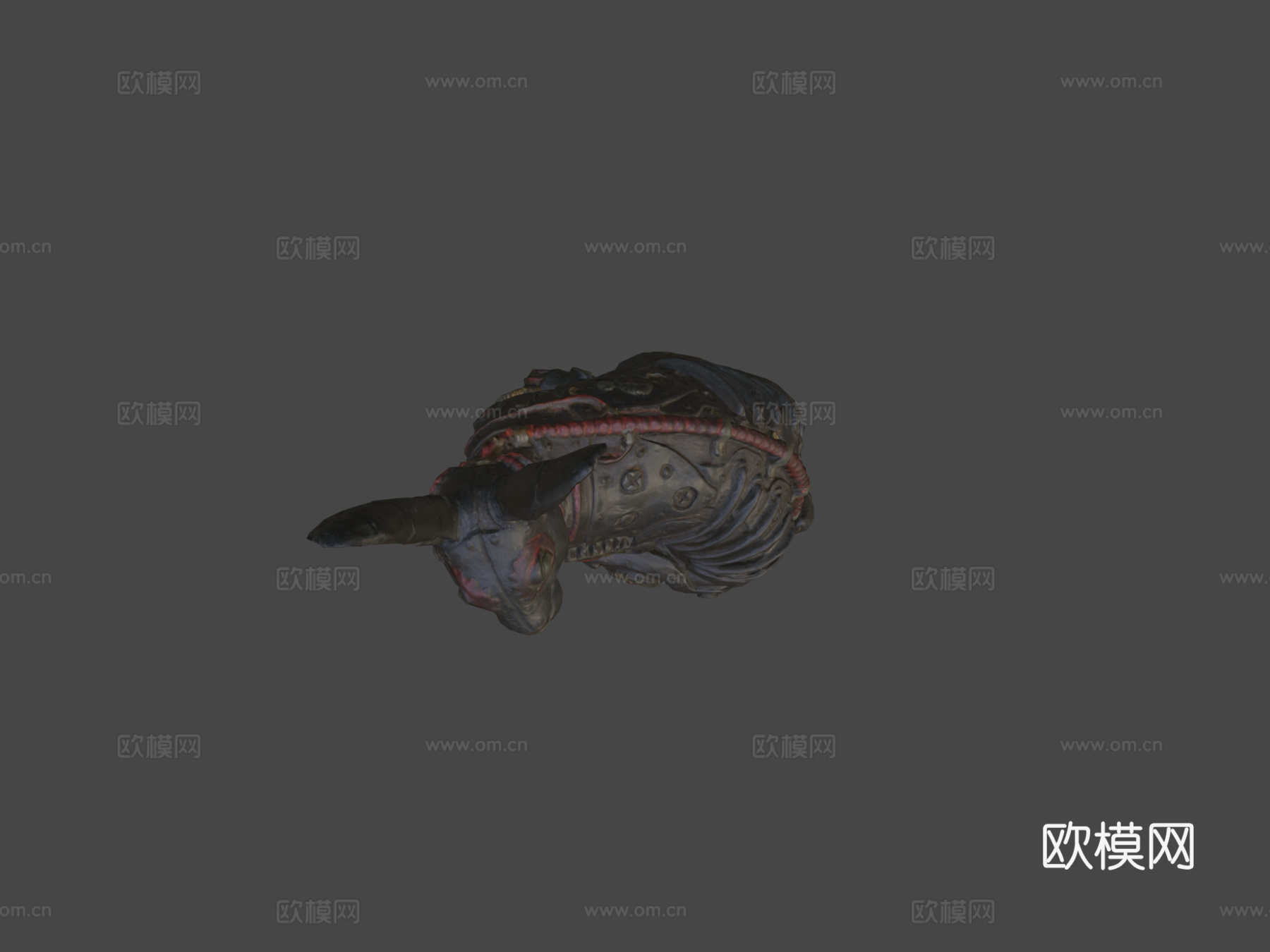 蒸汽朋克兔子雕像3d模型