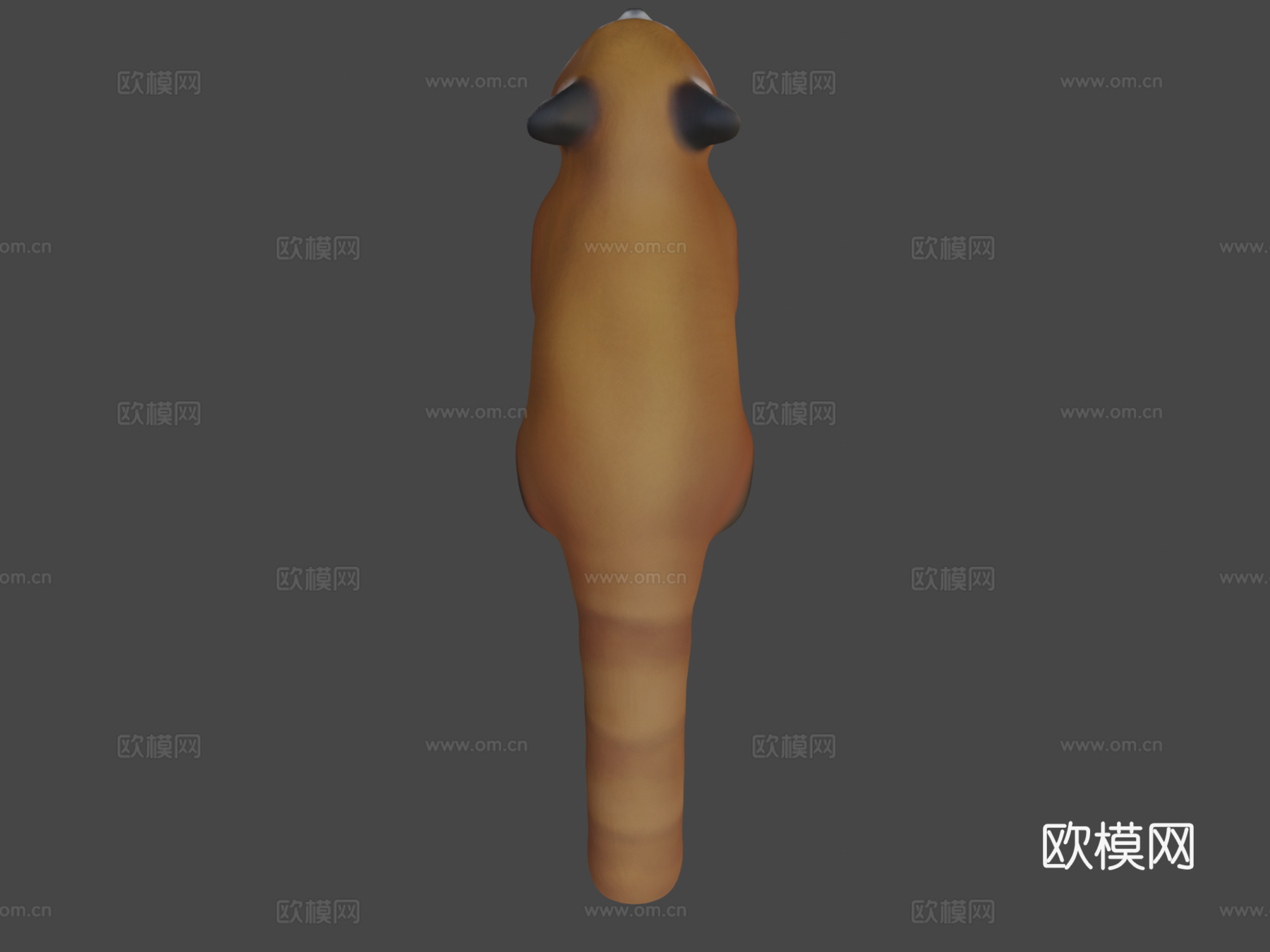 红熊猫-雕刻练习3d模型