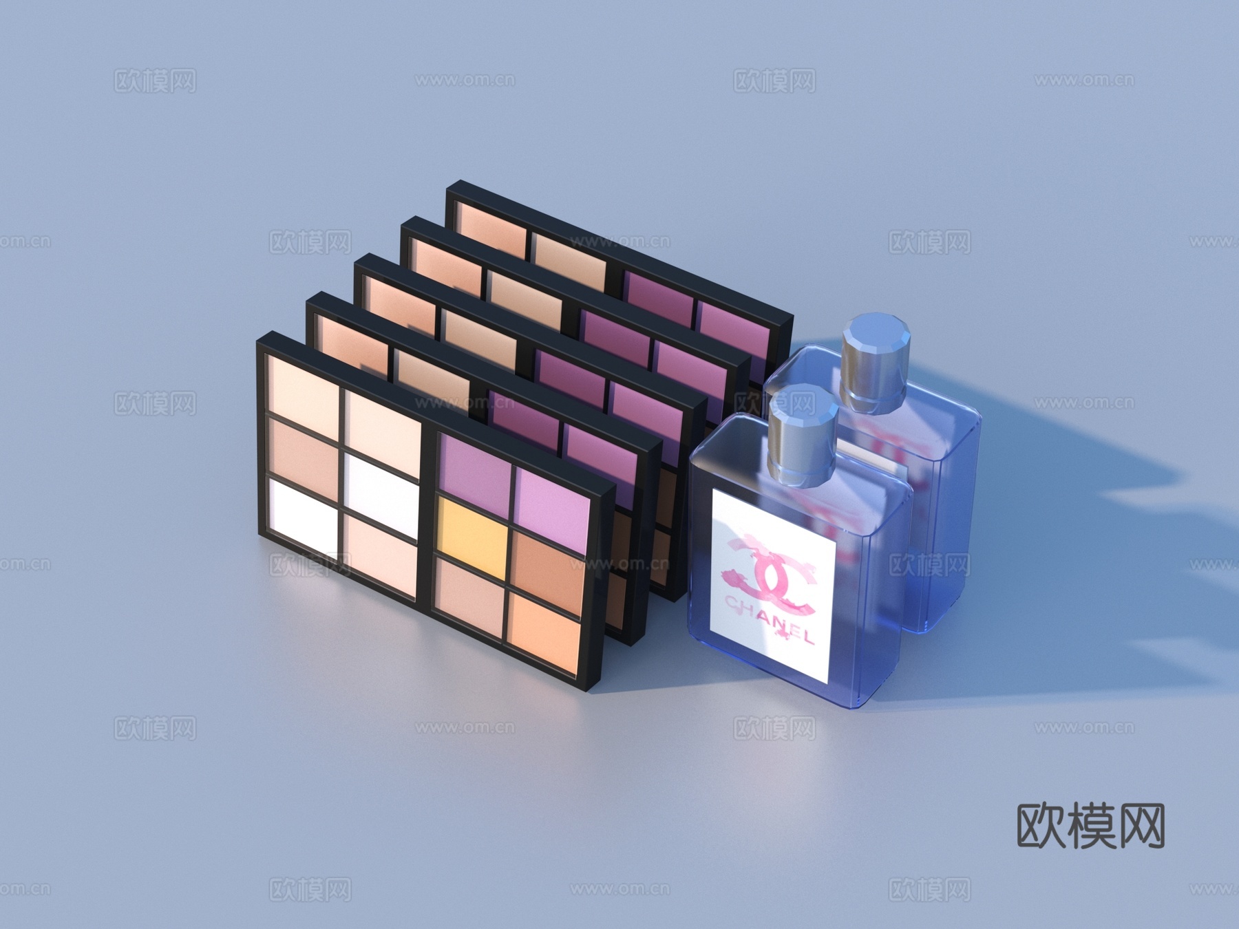 化妆品 摆件 生活用品su模型