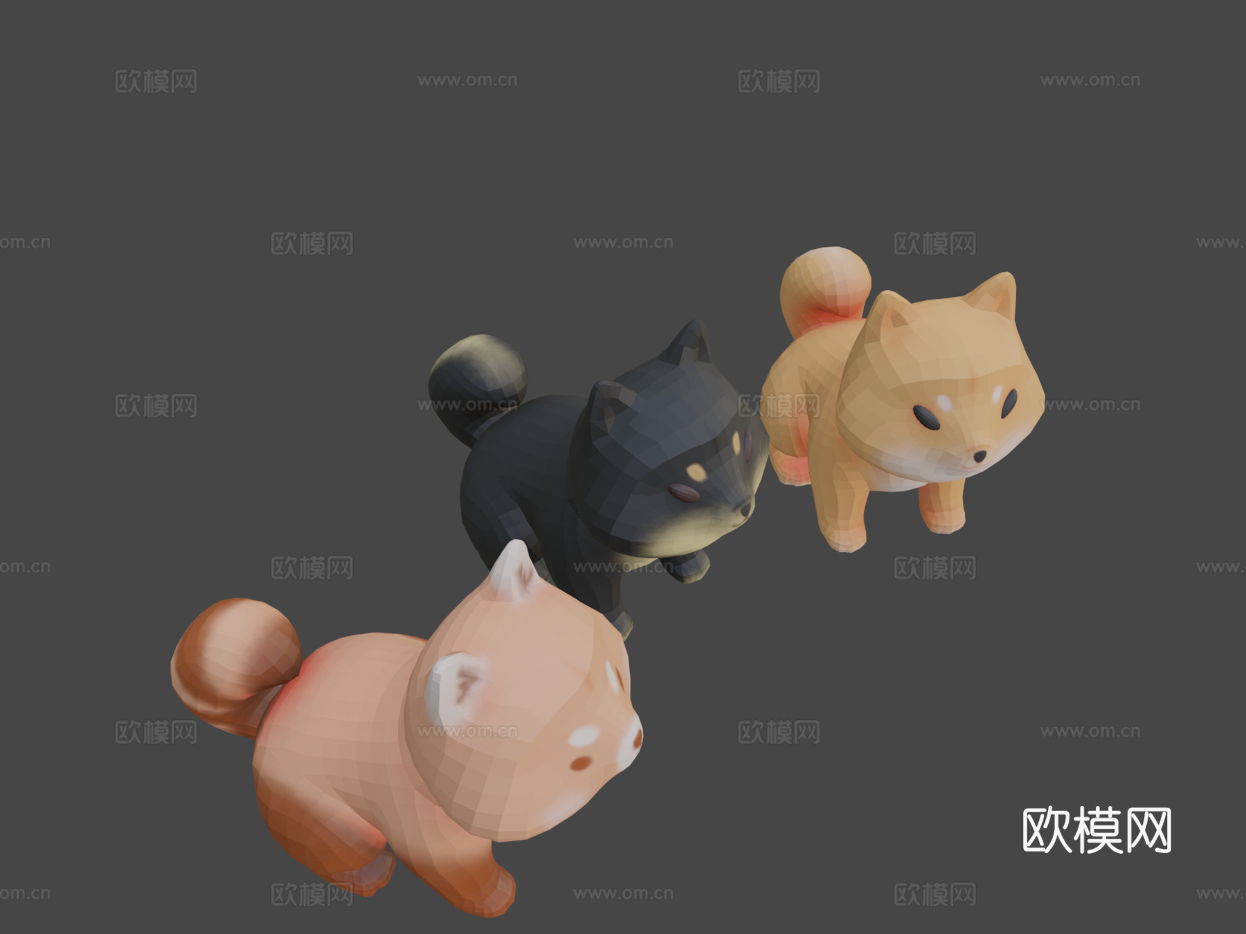 柴犬3d模型