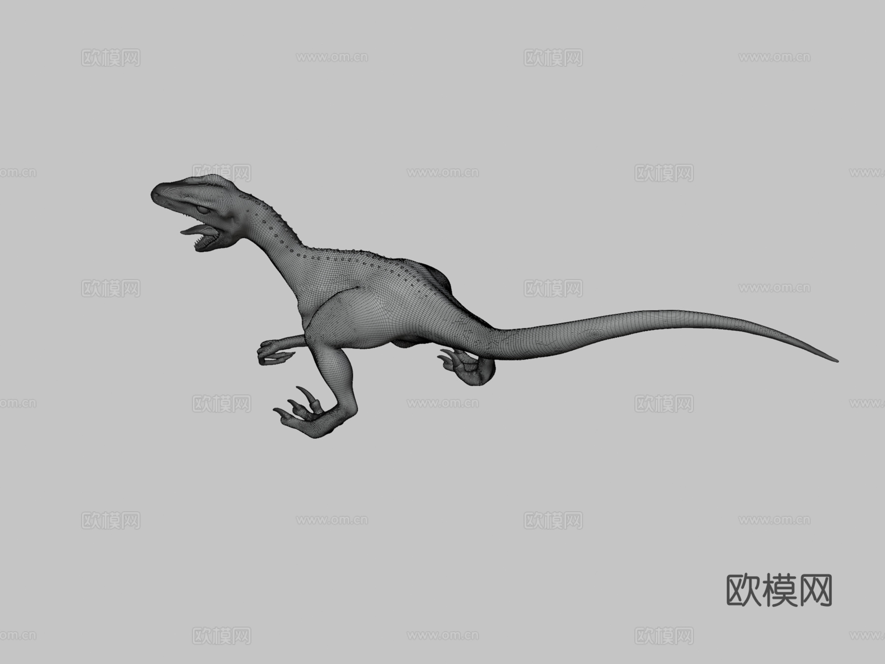 迅猛龙3d模型