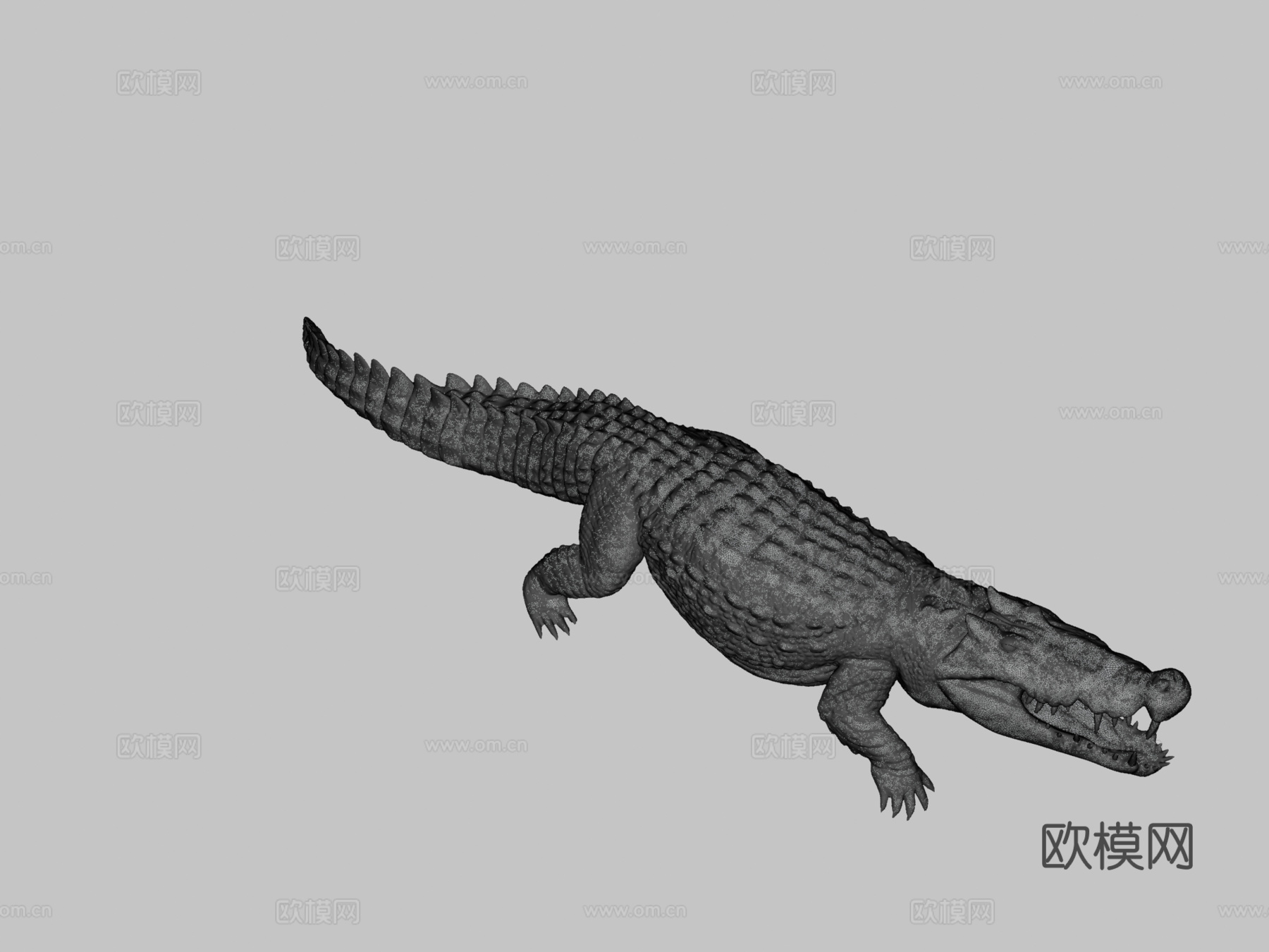 卡普罗鳄3d模型