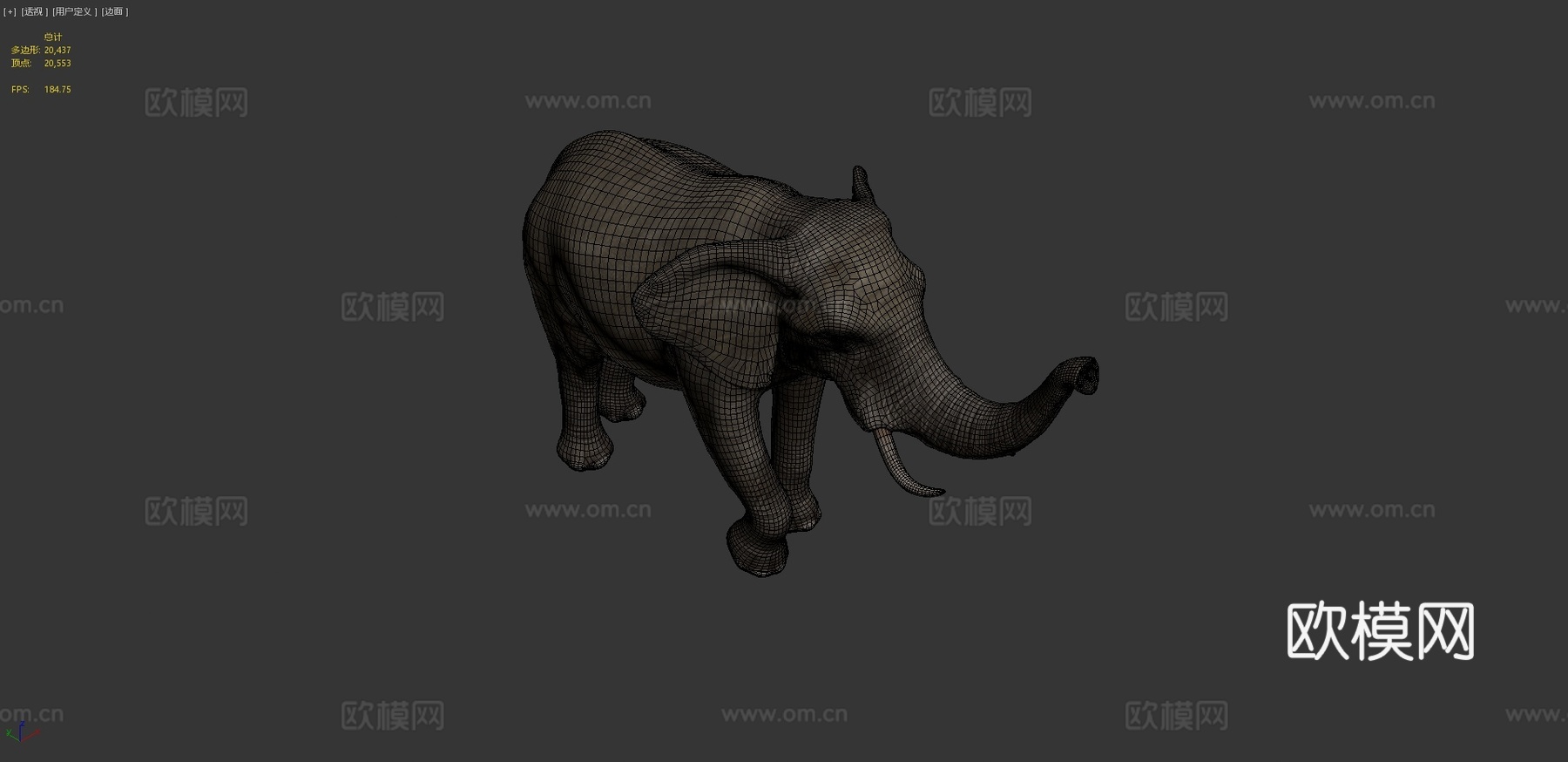大象?-真实感3d模型