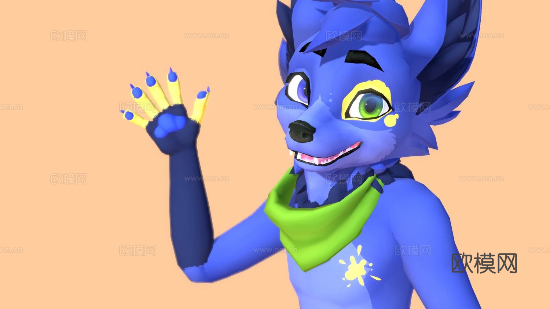 品客狐狸VRChat虚拟形象3d模型