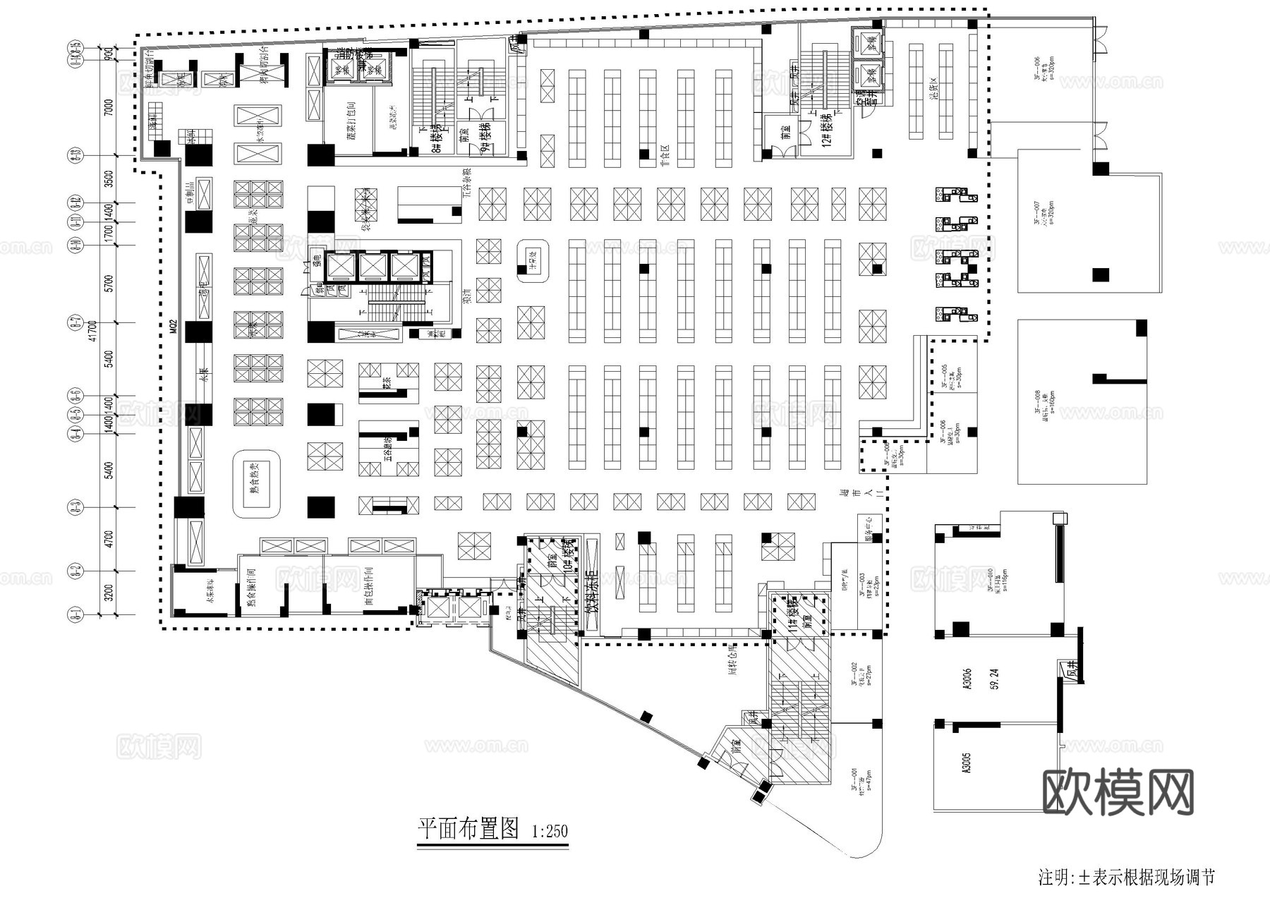 超市设计CAD施工图cad施工图
