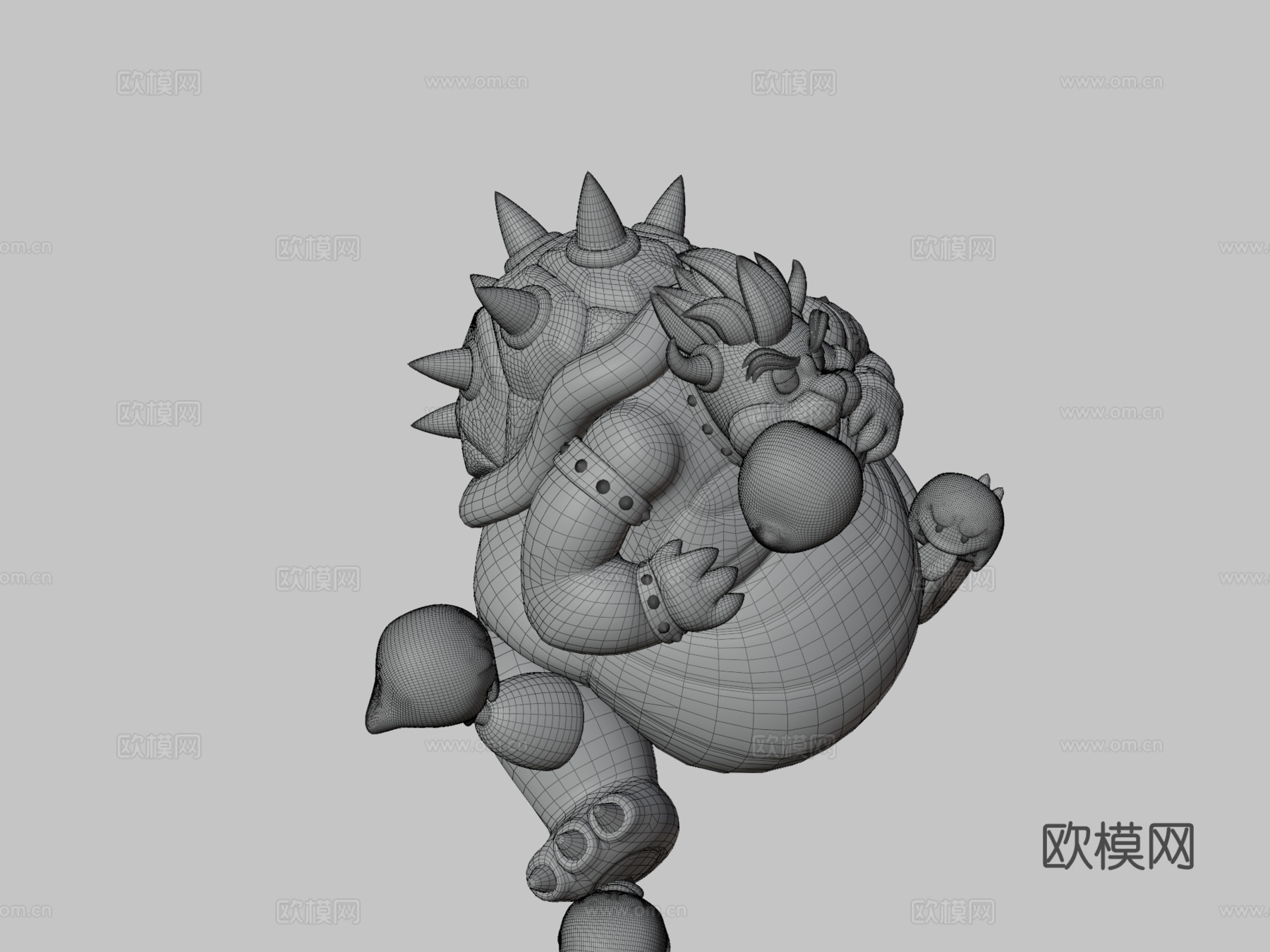胖库巴3d模型