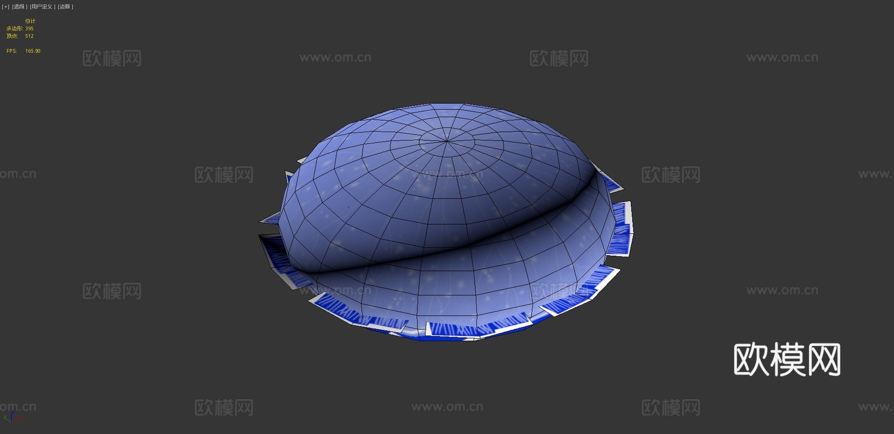 水母游动3d模型