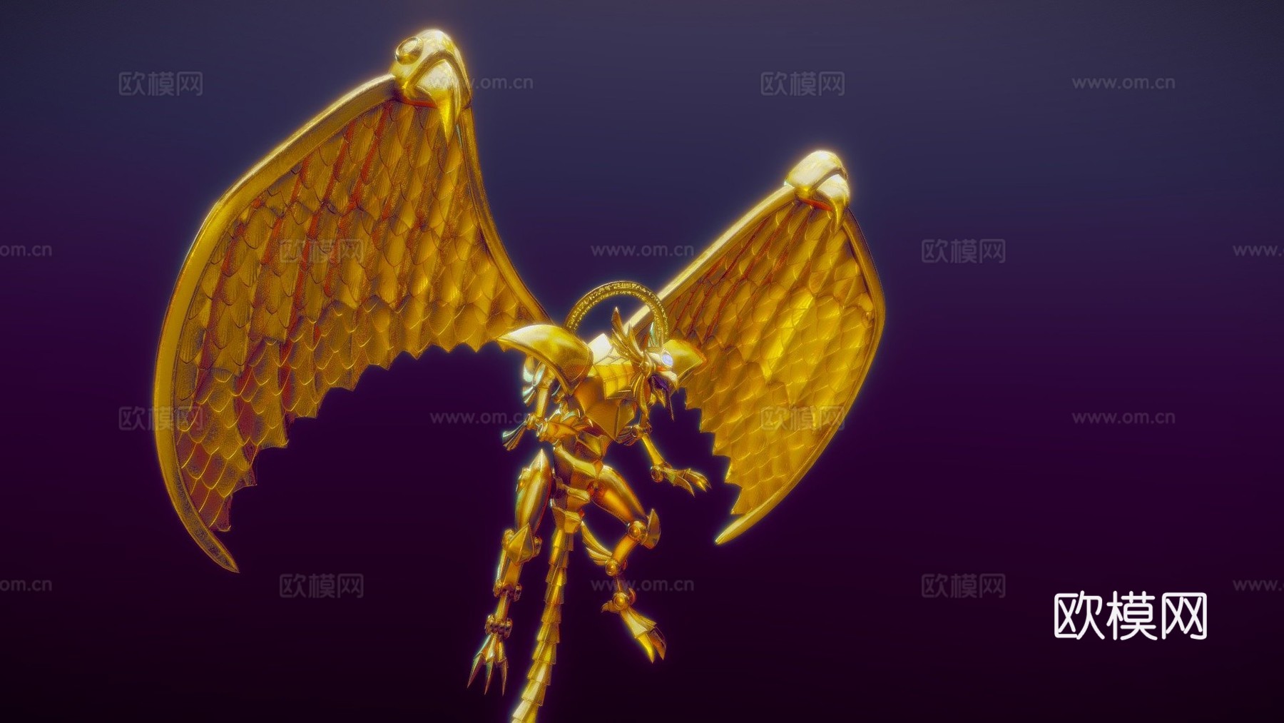 游戏王!-太阳神翼神龙3d模型