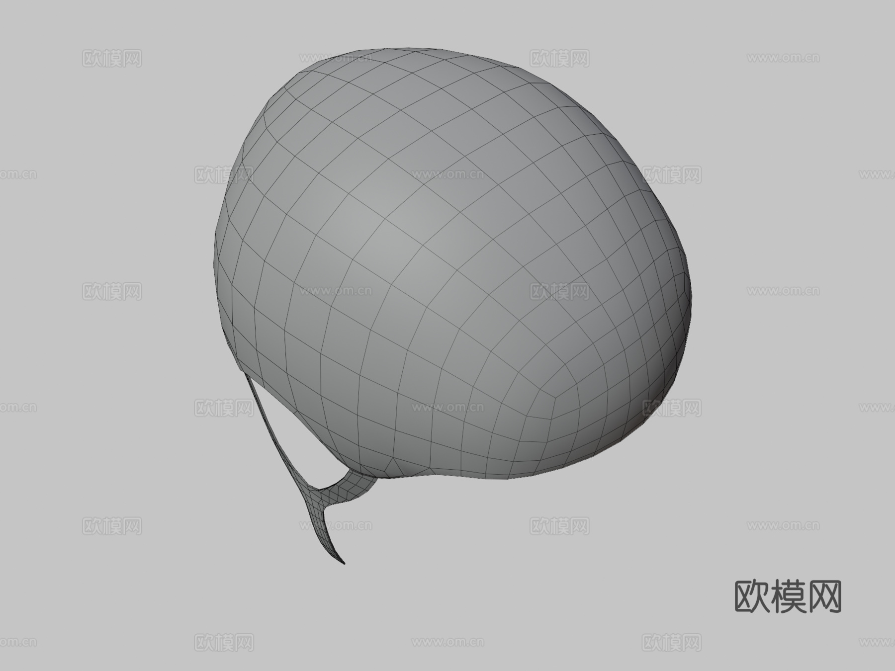 自行车帽3d模型