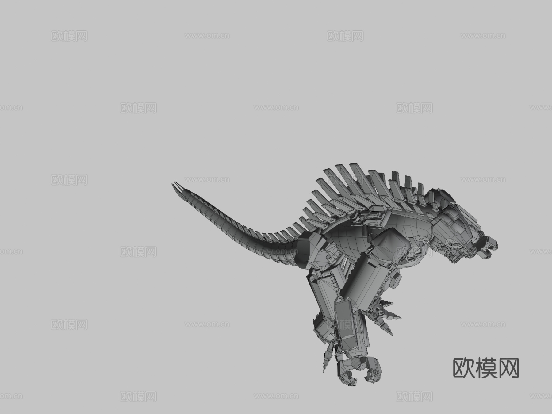 机械哥斯拉3d模型