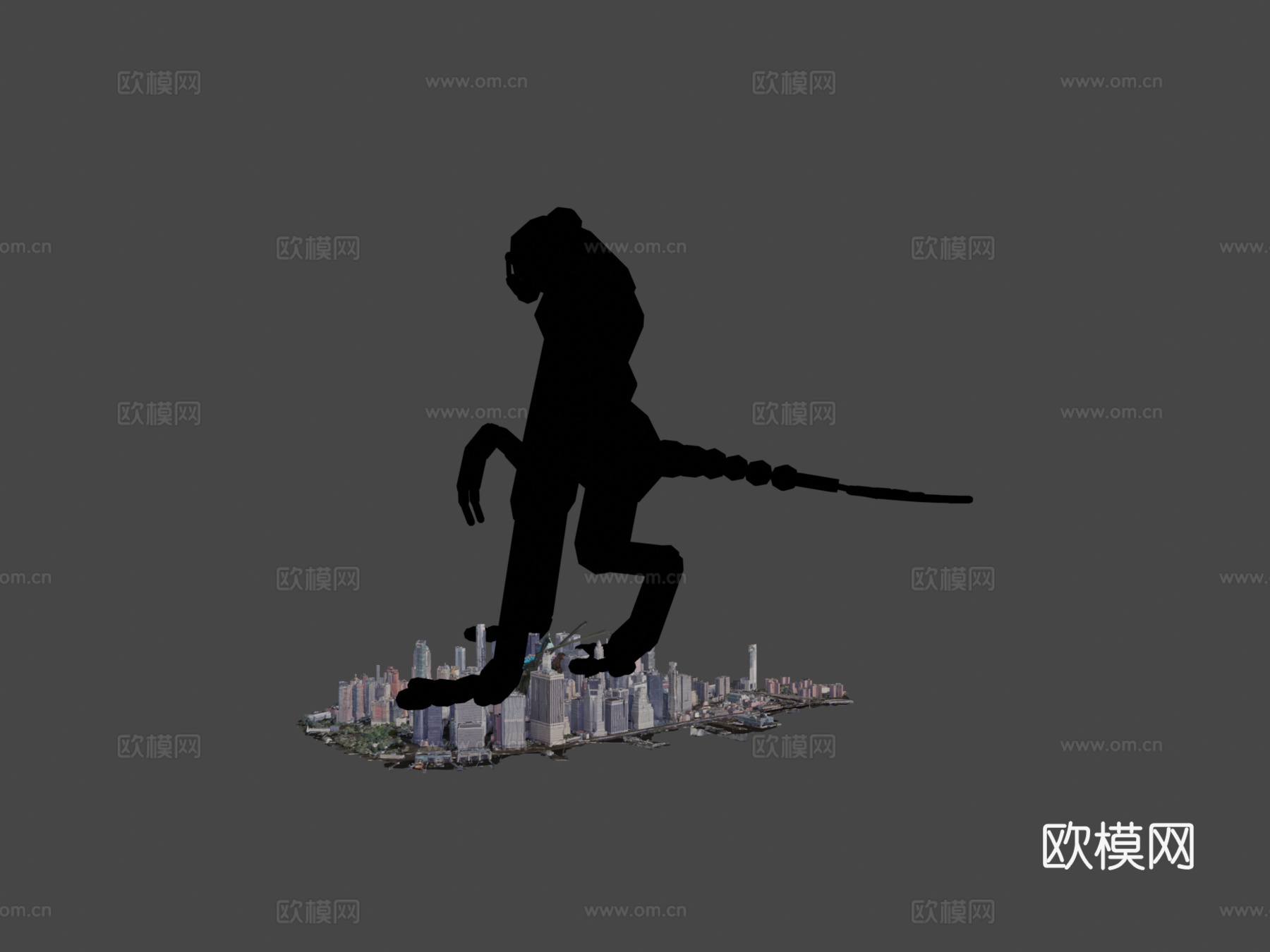 哥斯拉2014对真·哥斯拉3d模型