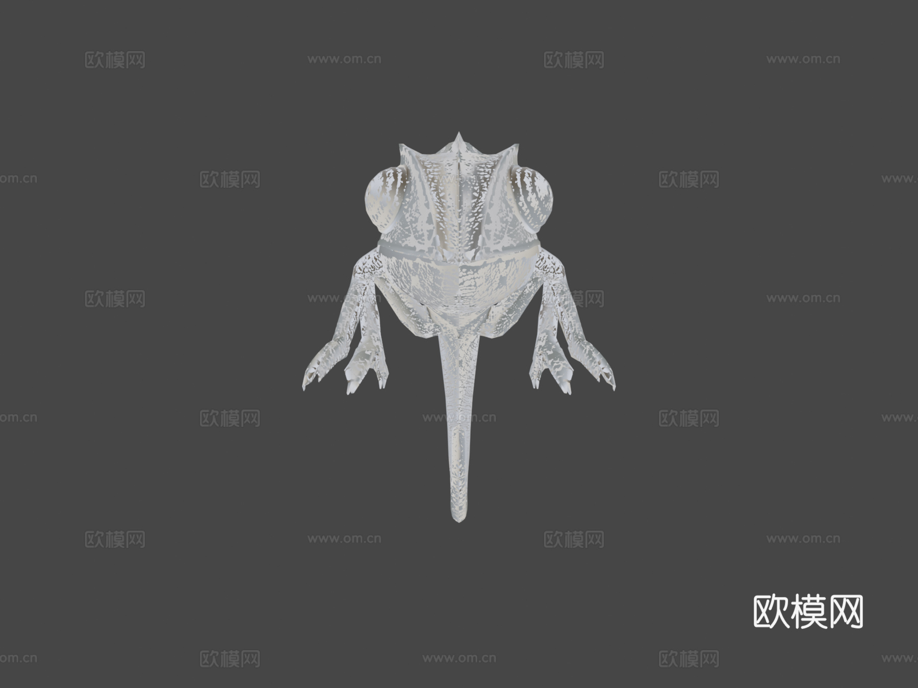 变色龙43d模型