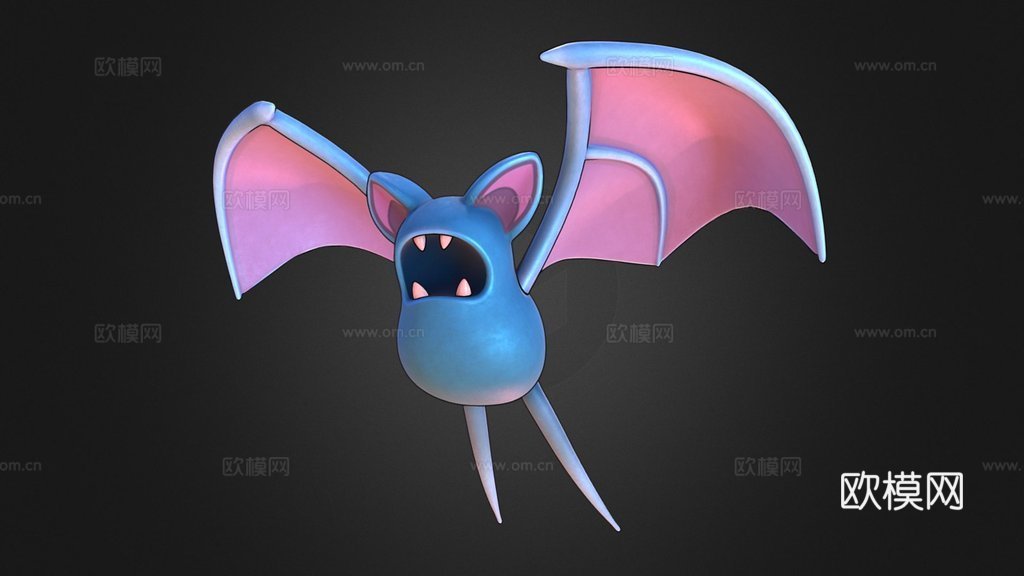超音蝠宝可梦3d模型
