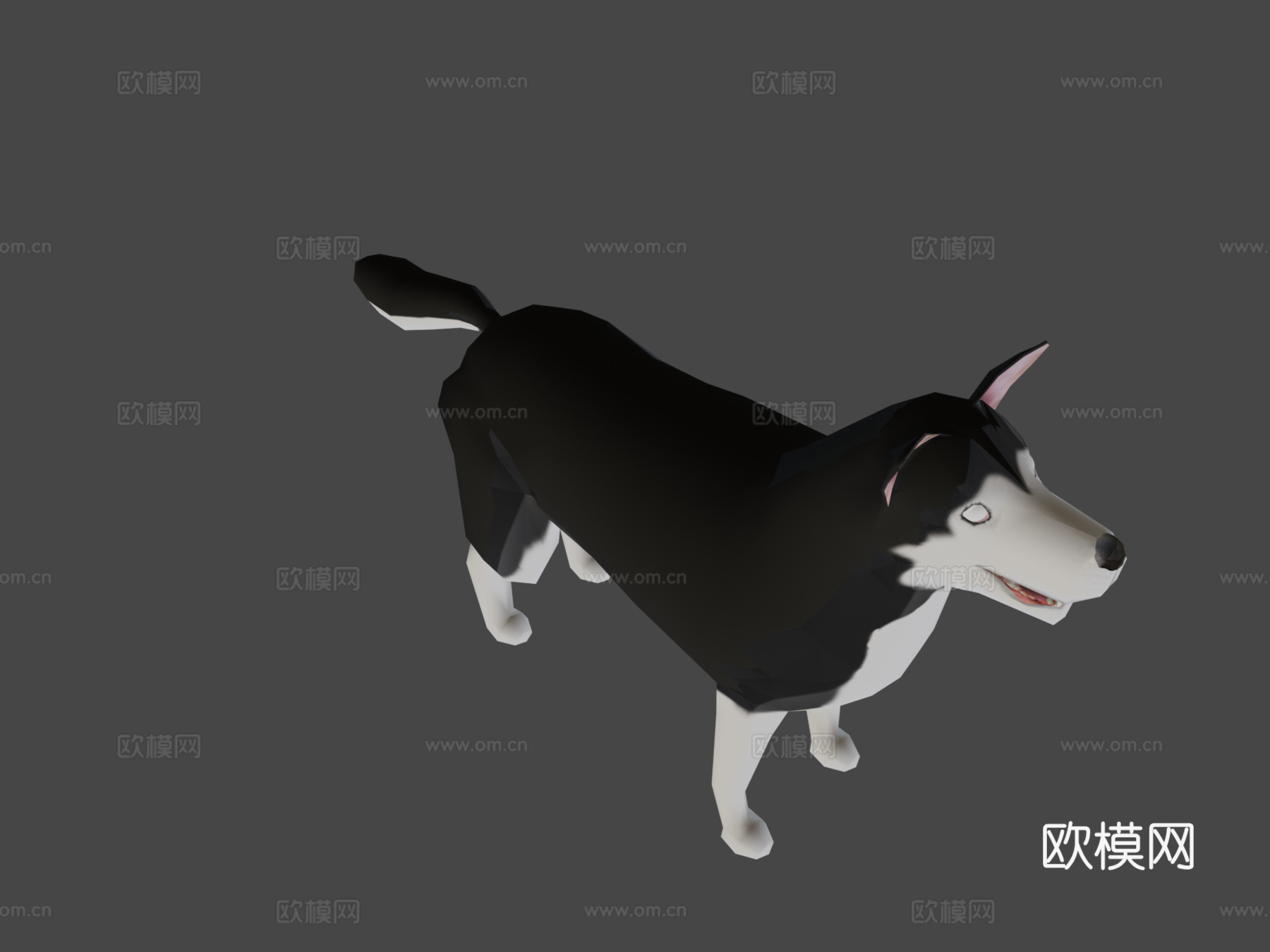 奔跑的狗3d模型