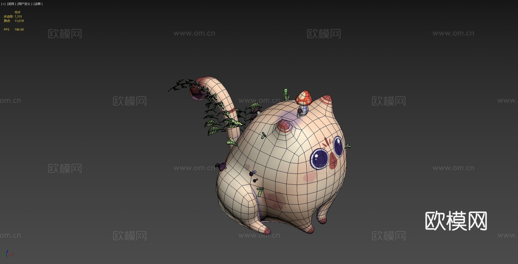 可爱小猫3d模型
