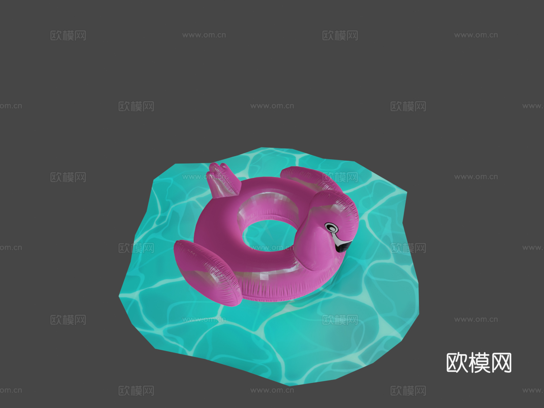 充气火烈鸟3d模型