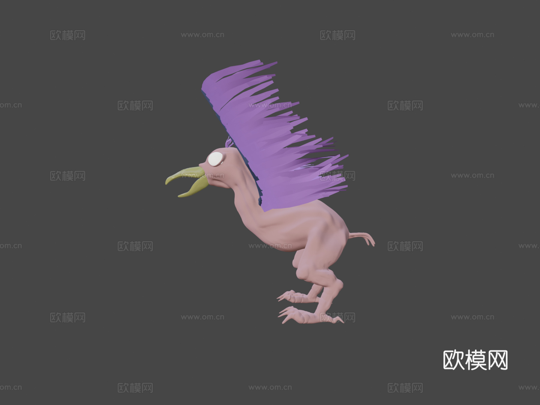 吉瓦尼姆奥皮拉小鸡绑定3d模型