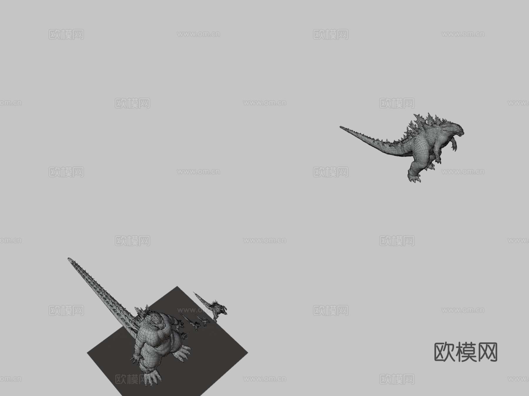 所有哥斯拉3d模型