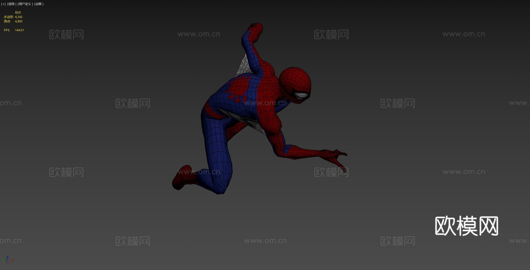 蜘蛛侠粉丝艺术3d模型