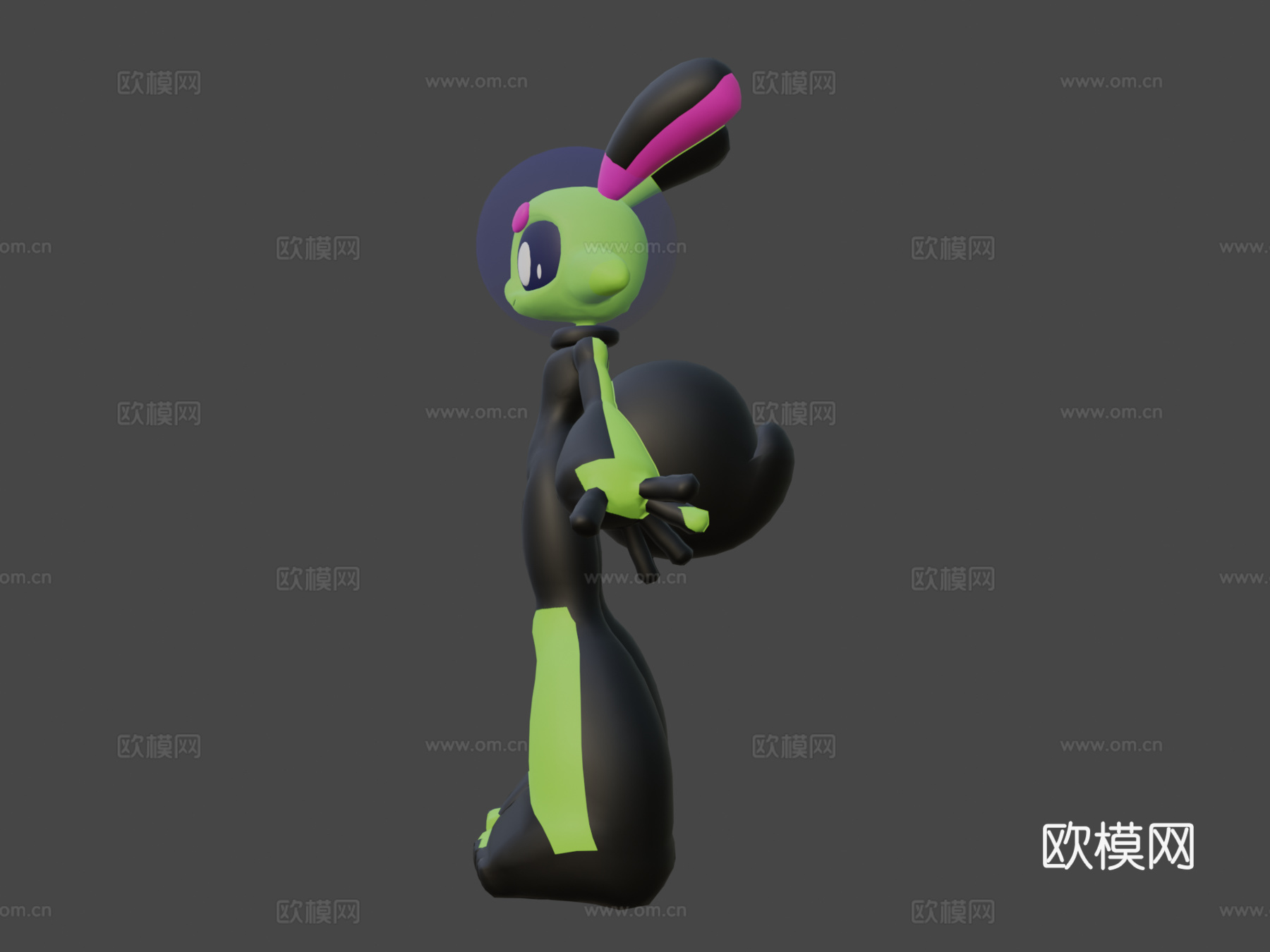 趴姿伸展3d模型
