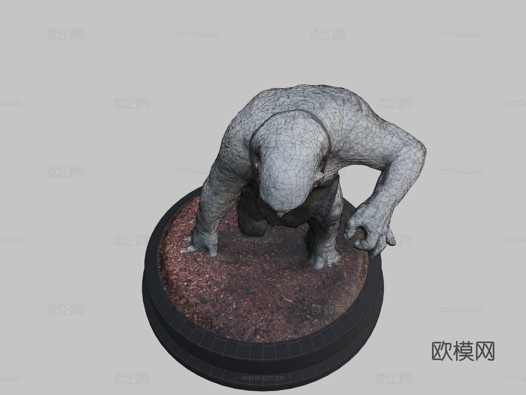 威塔洞穴巨魔伯特3d模型