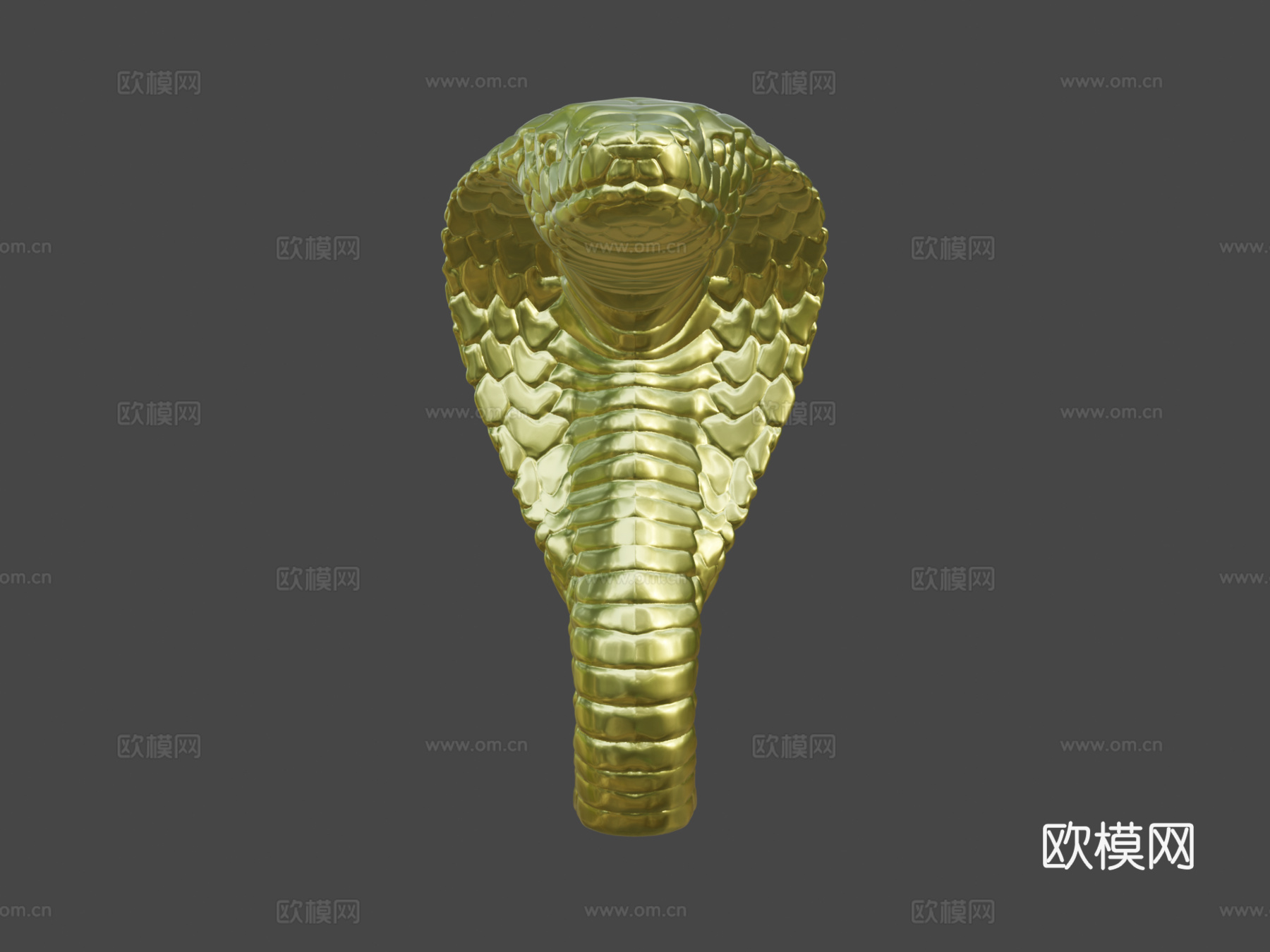金蛇雕像3d模型