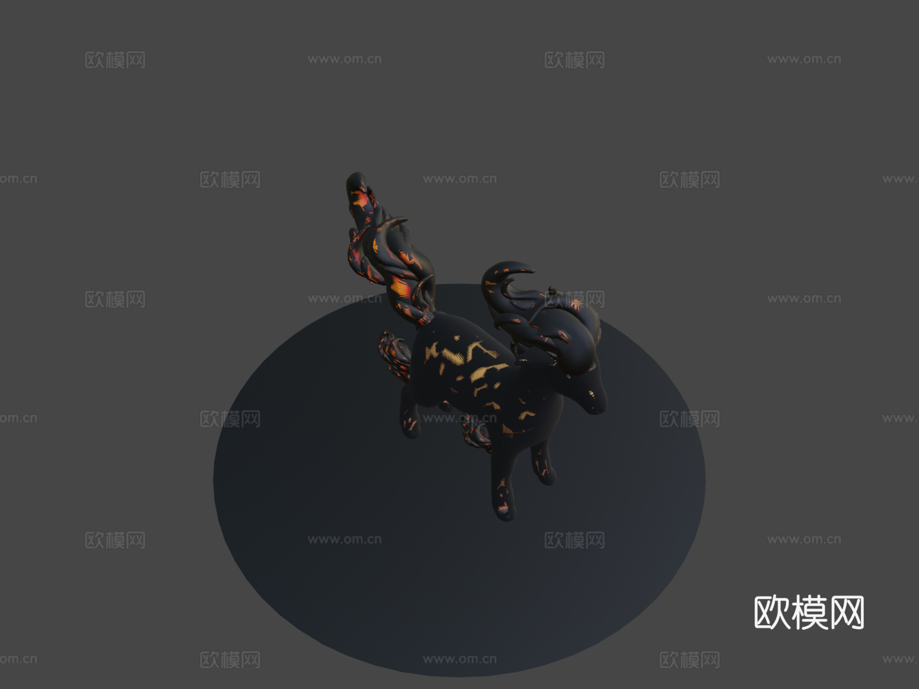 小火马宝可梦3d模型