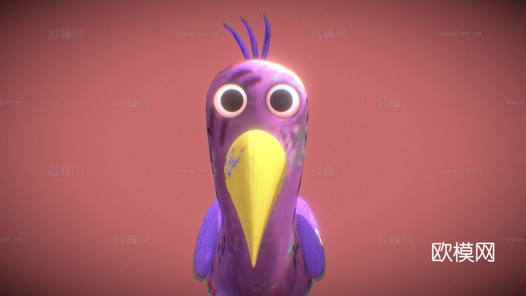 班班花园2-奥皮拉鸟3d模型