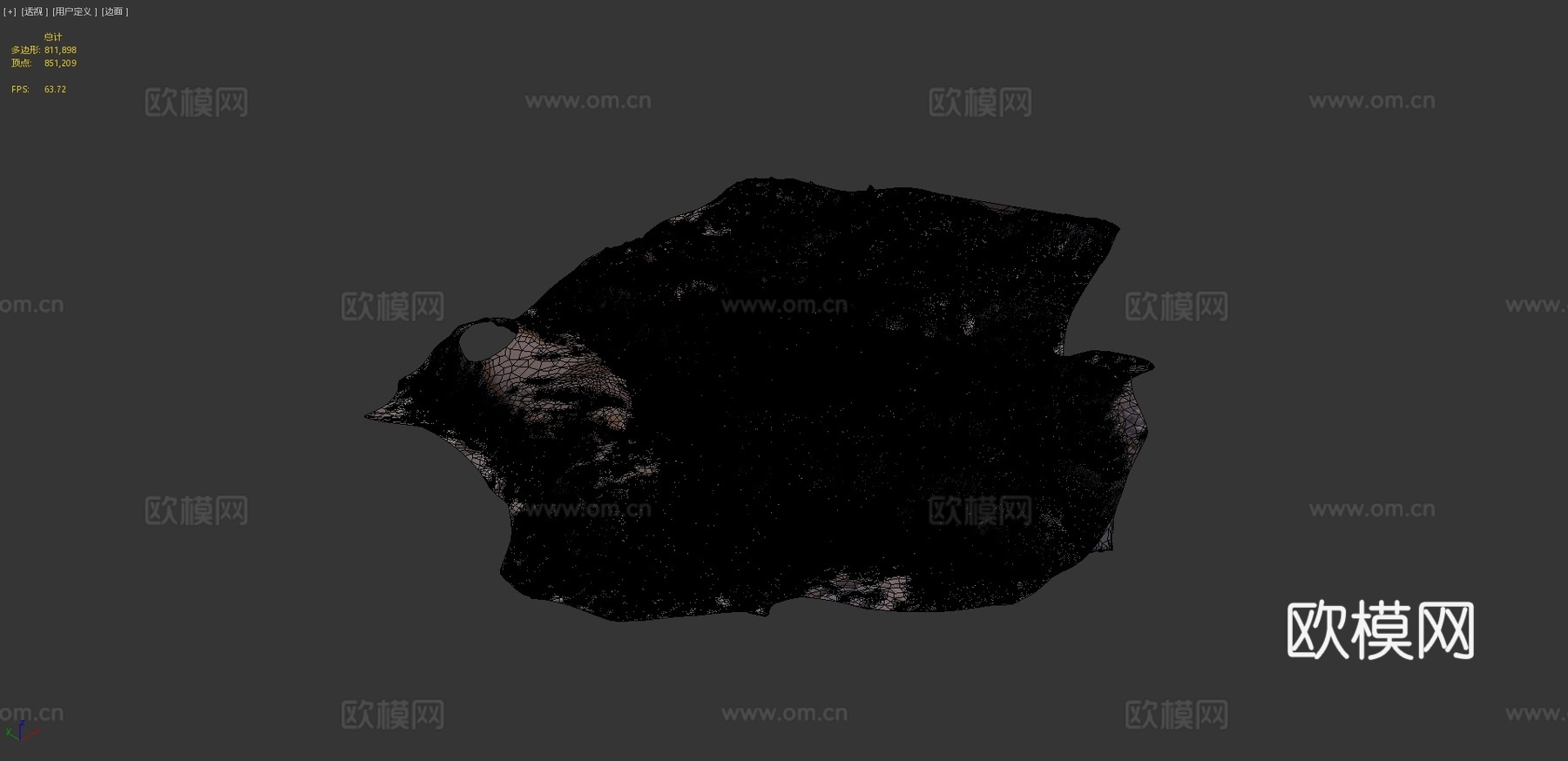 鸟脚印软泥,拉比,威勒尔3d模型
