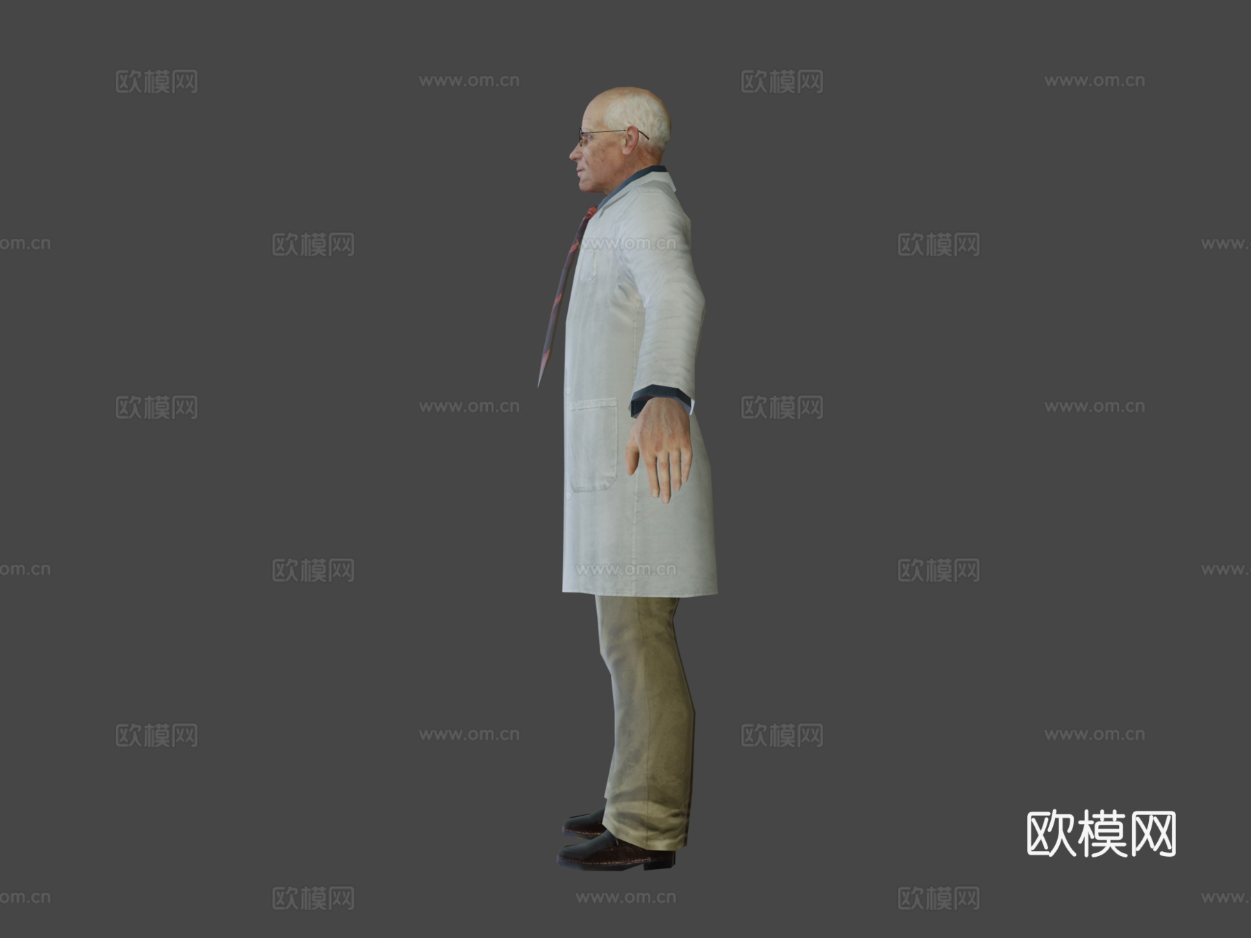 黑山基地科学家3d模型