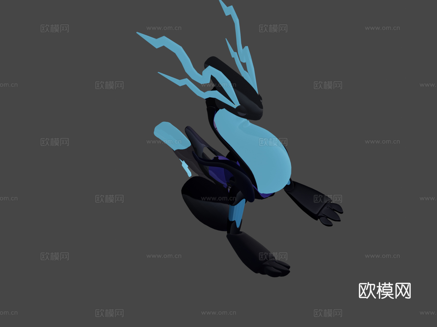 宝可梦密勒顿ポケモンミライドン3d模型