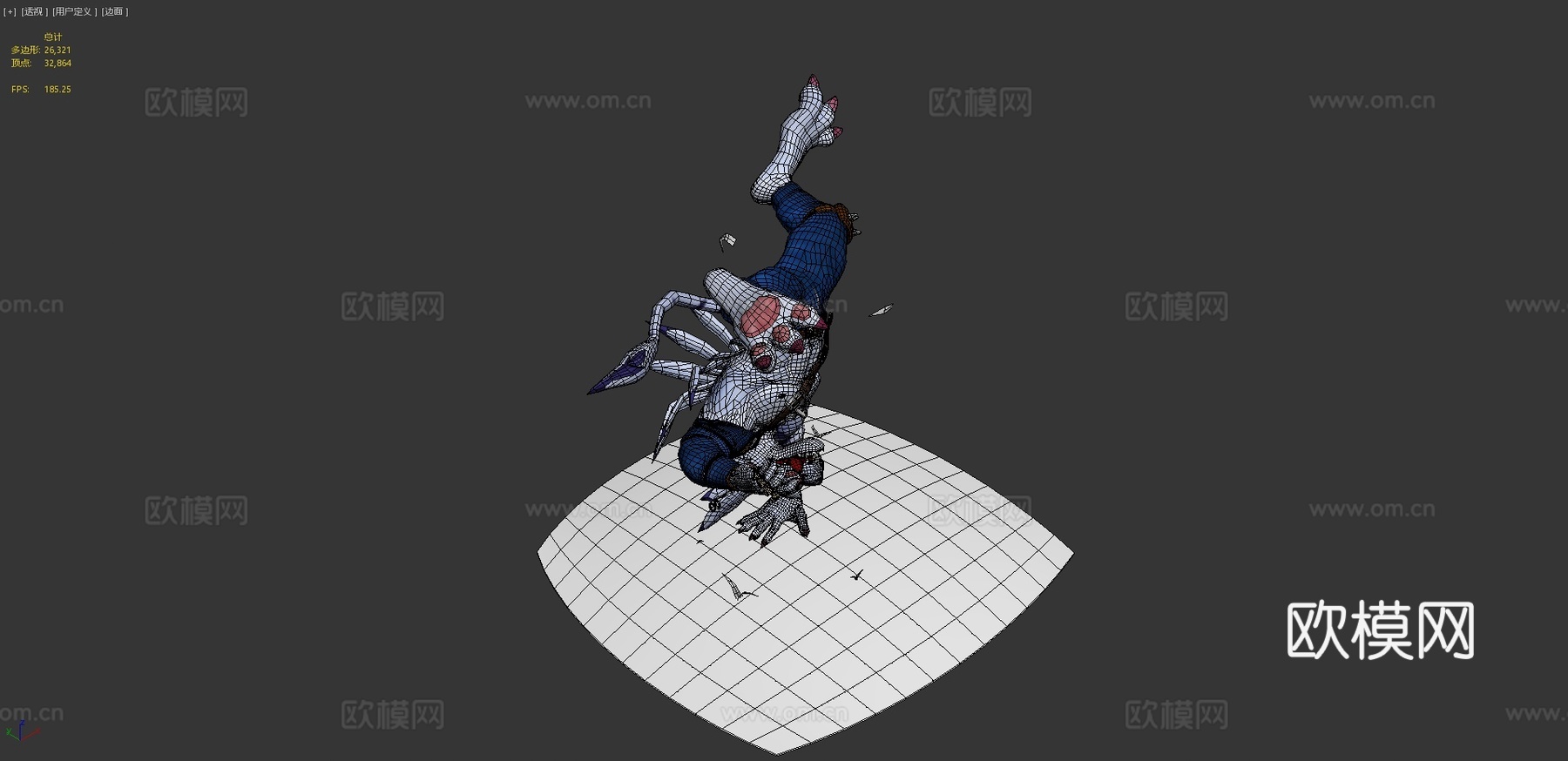 狼人加鲁鲁兽V23d模型
