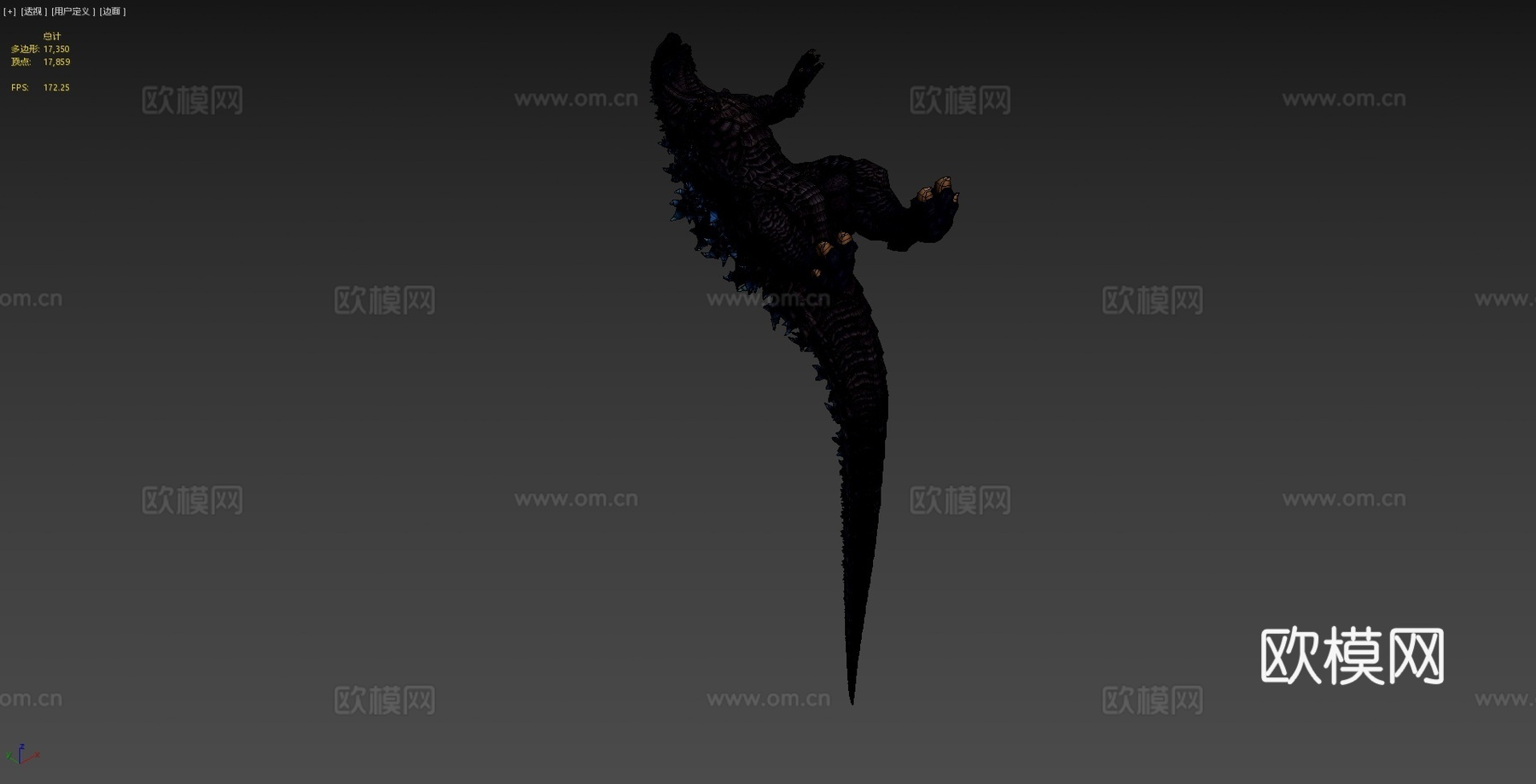 哥斯拉2014模型3d模型