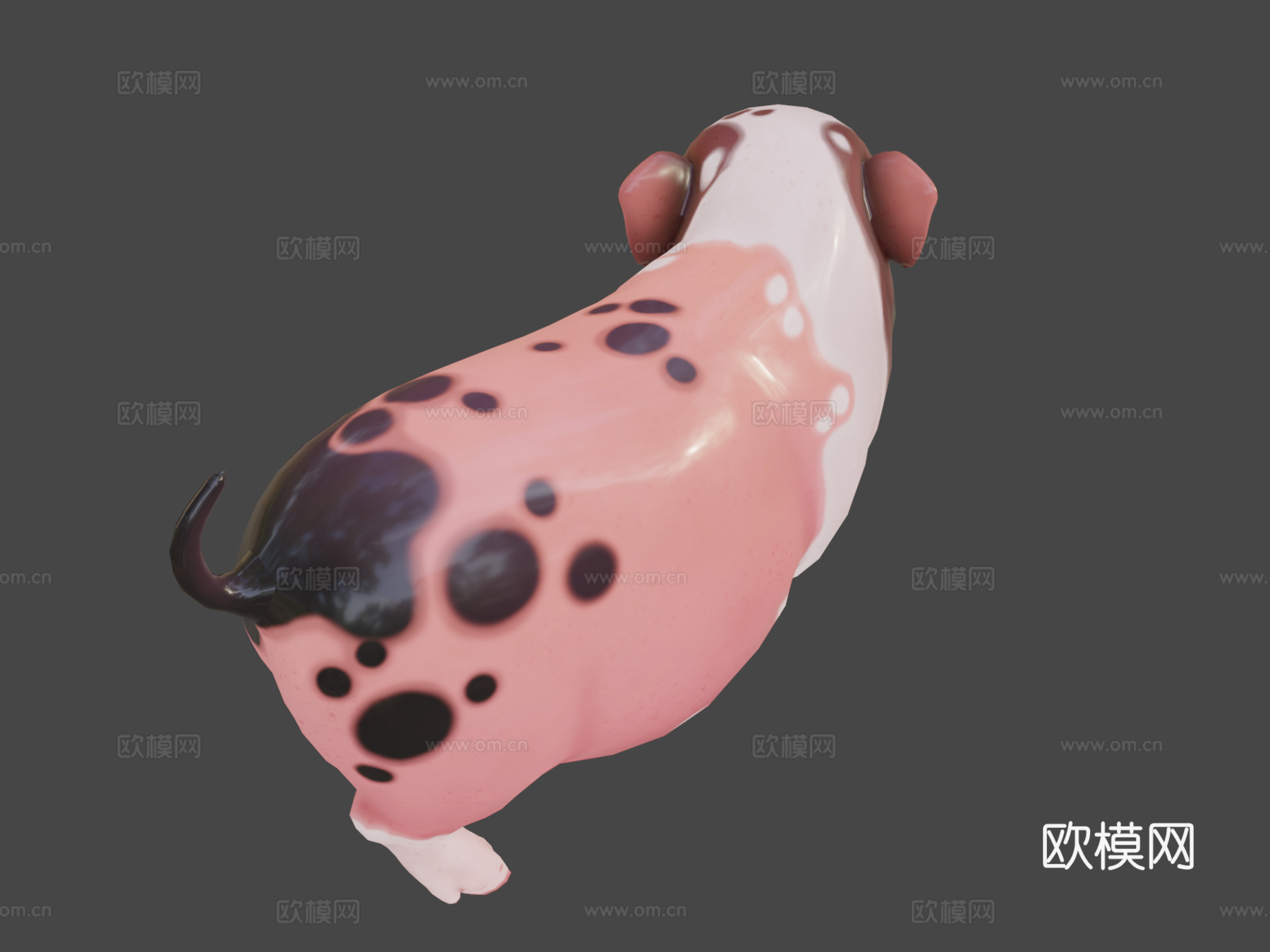 迷你小猪3d模型