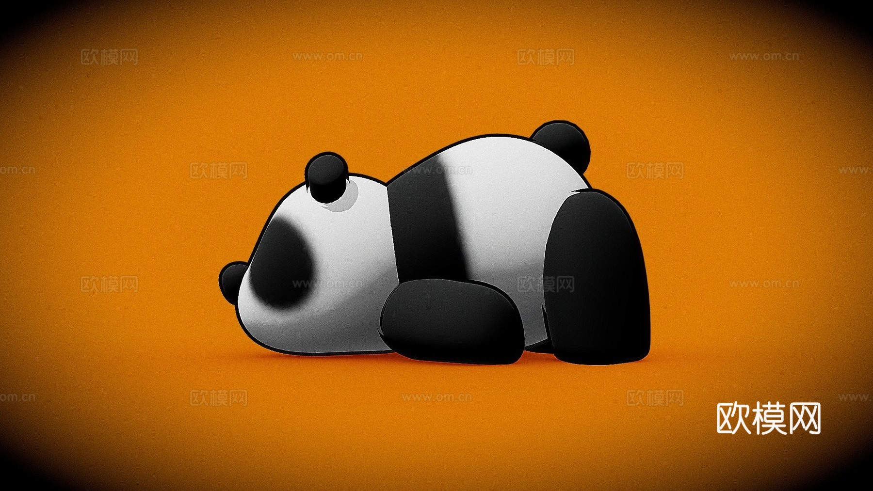 懒熊猫3d模型