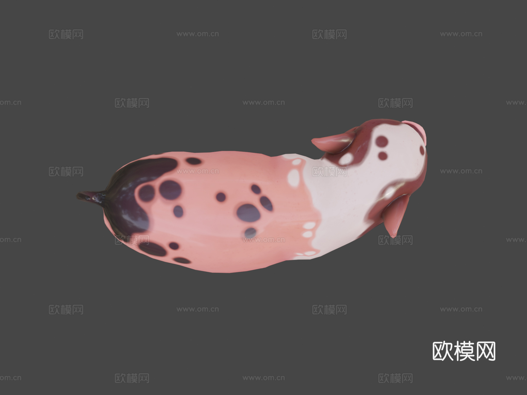 迷你小猪3d模型