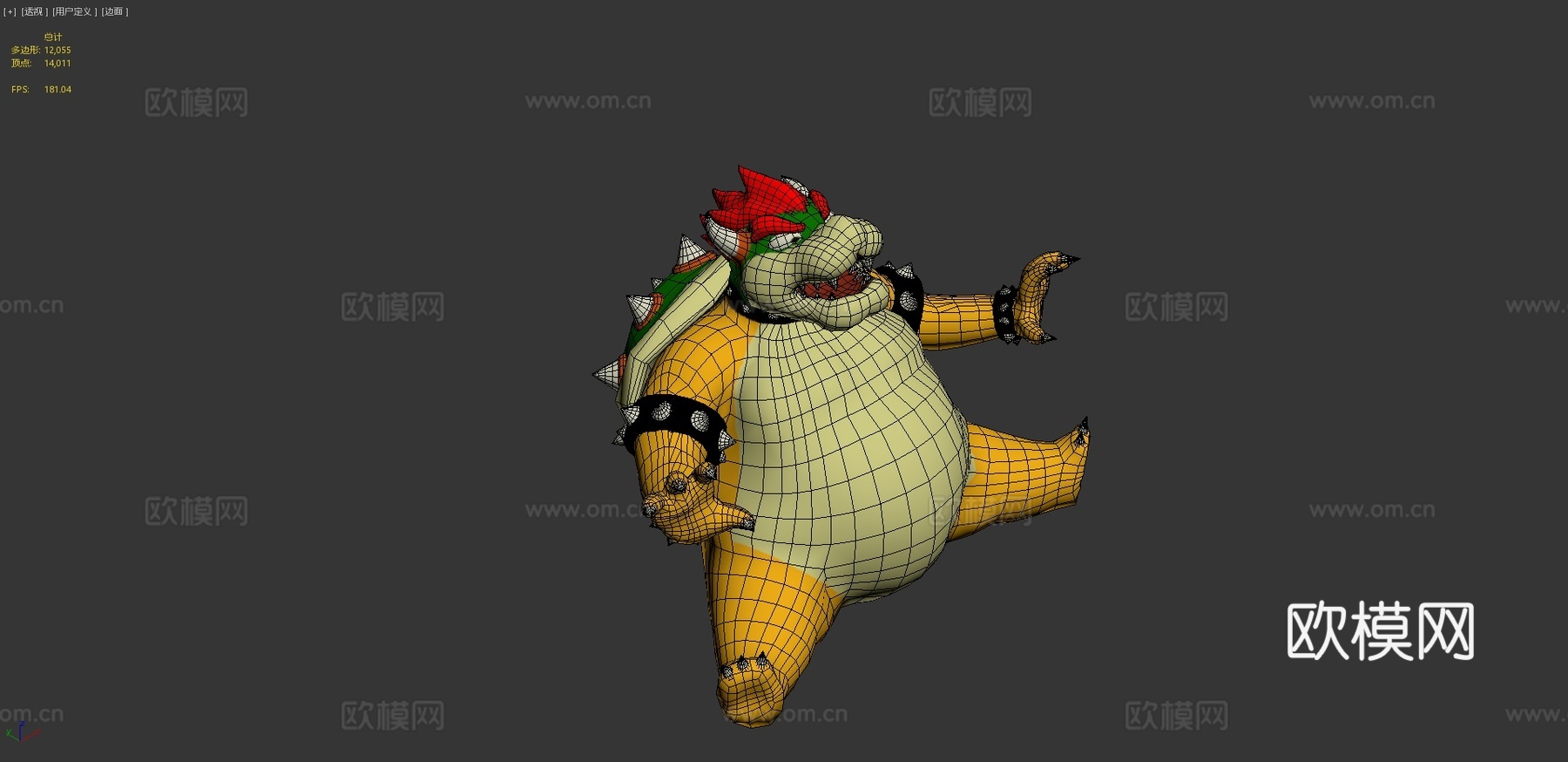 胖库巴3d模型