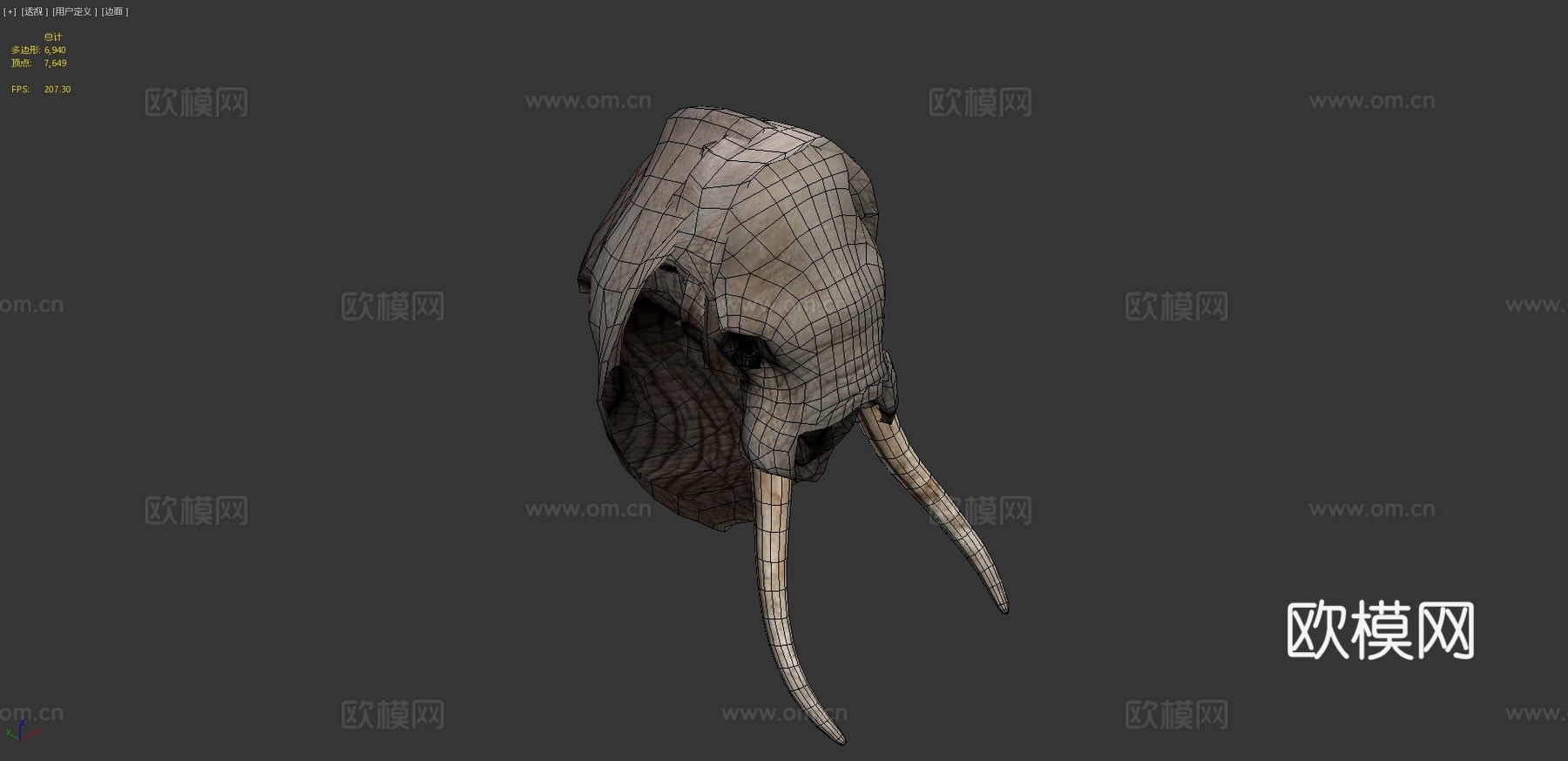 动物界-非洲象3d模型