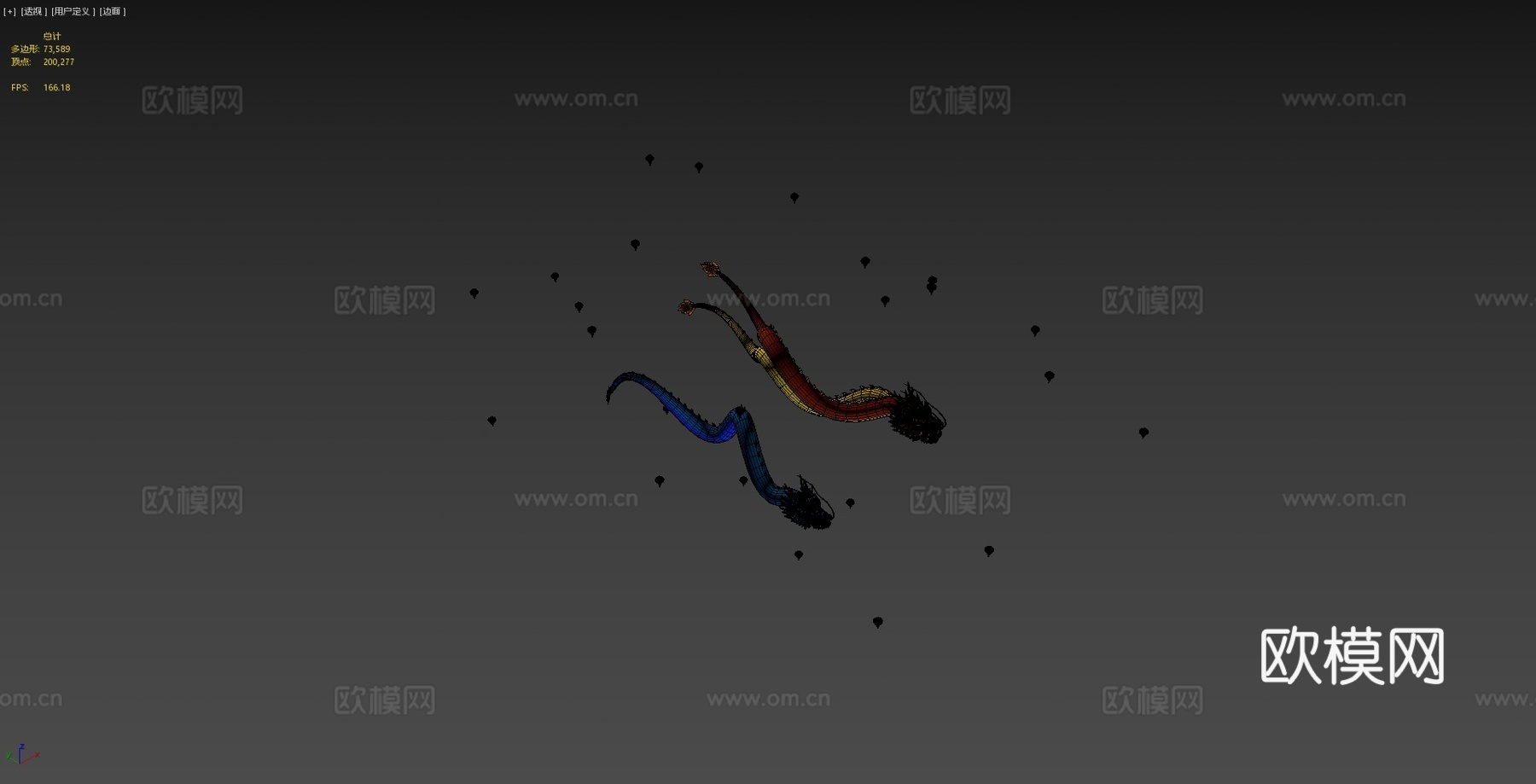 中国龙包3d模型
