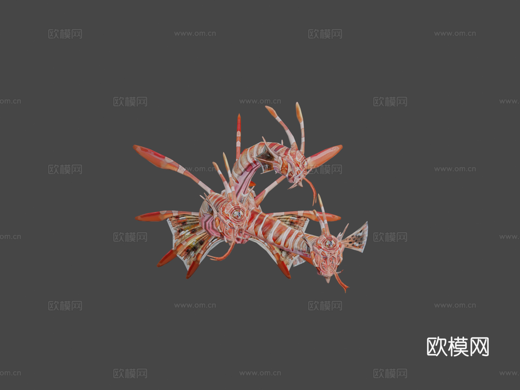 狮首海德拉3d模型