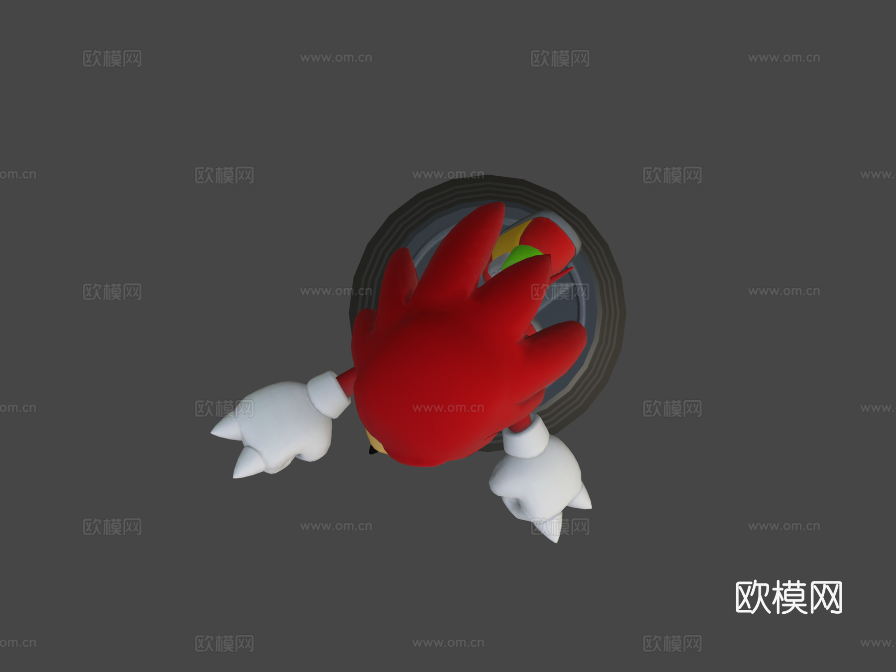 刺猬索尼克世代-针鼹纳克鲁斯雕像3d模型