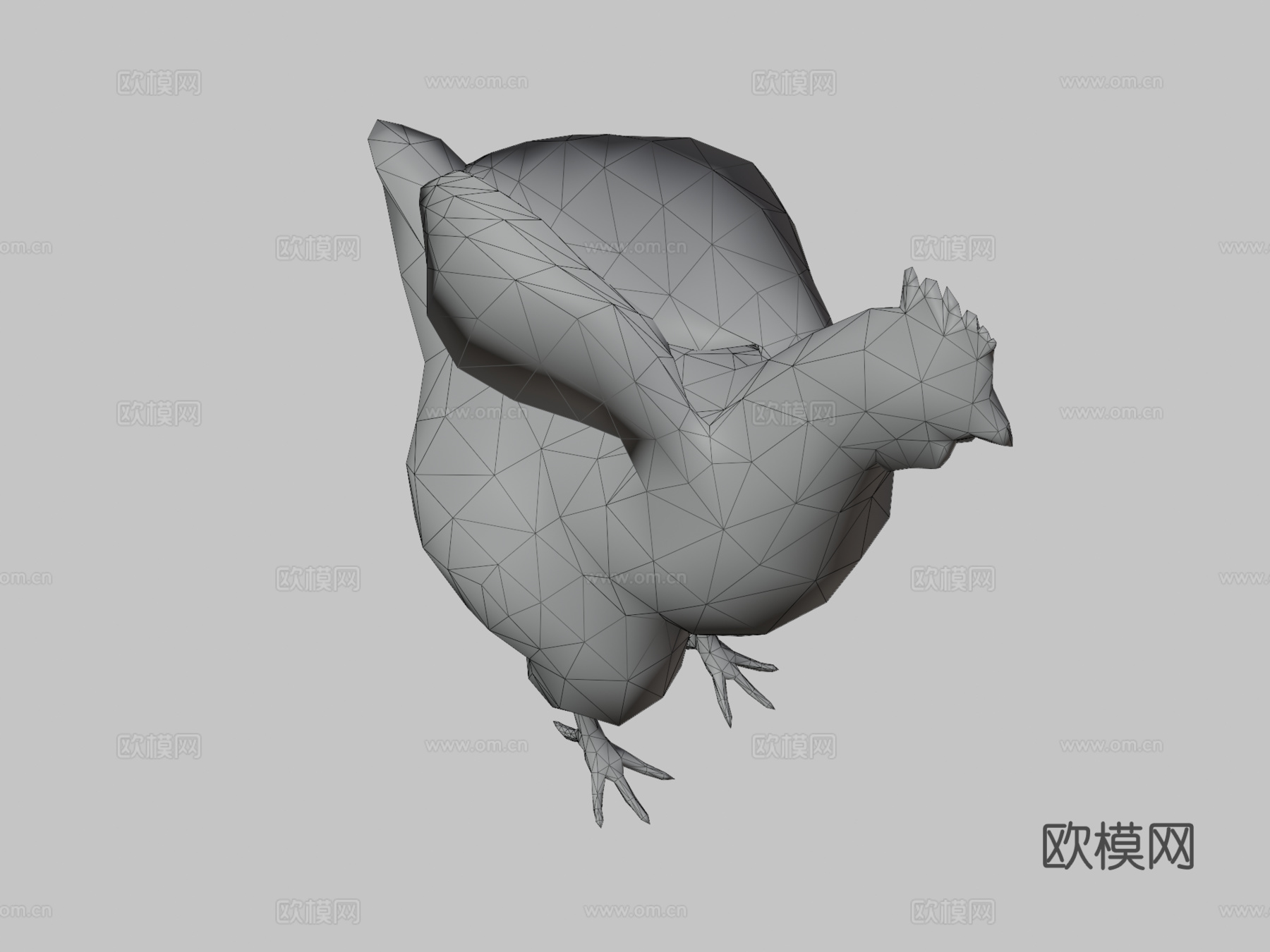 动画鸡3d模型
