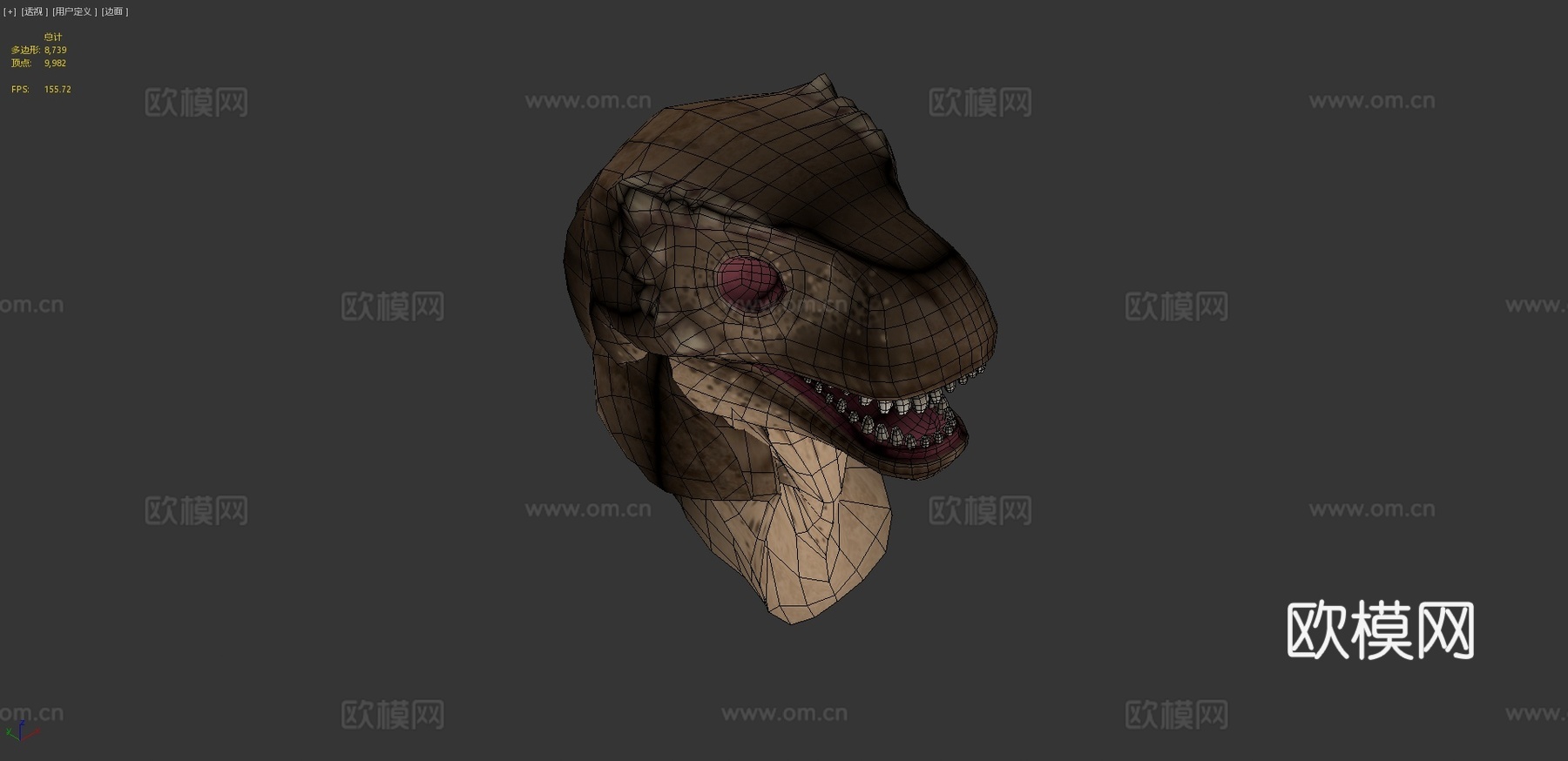 小霸王龙3d模型