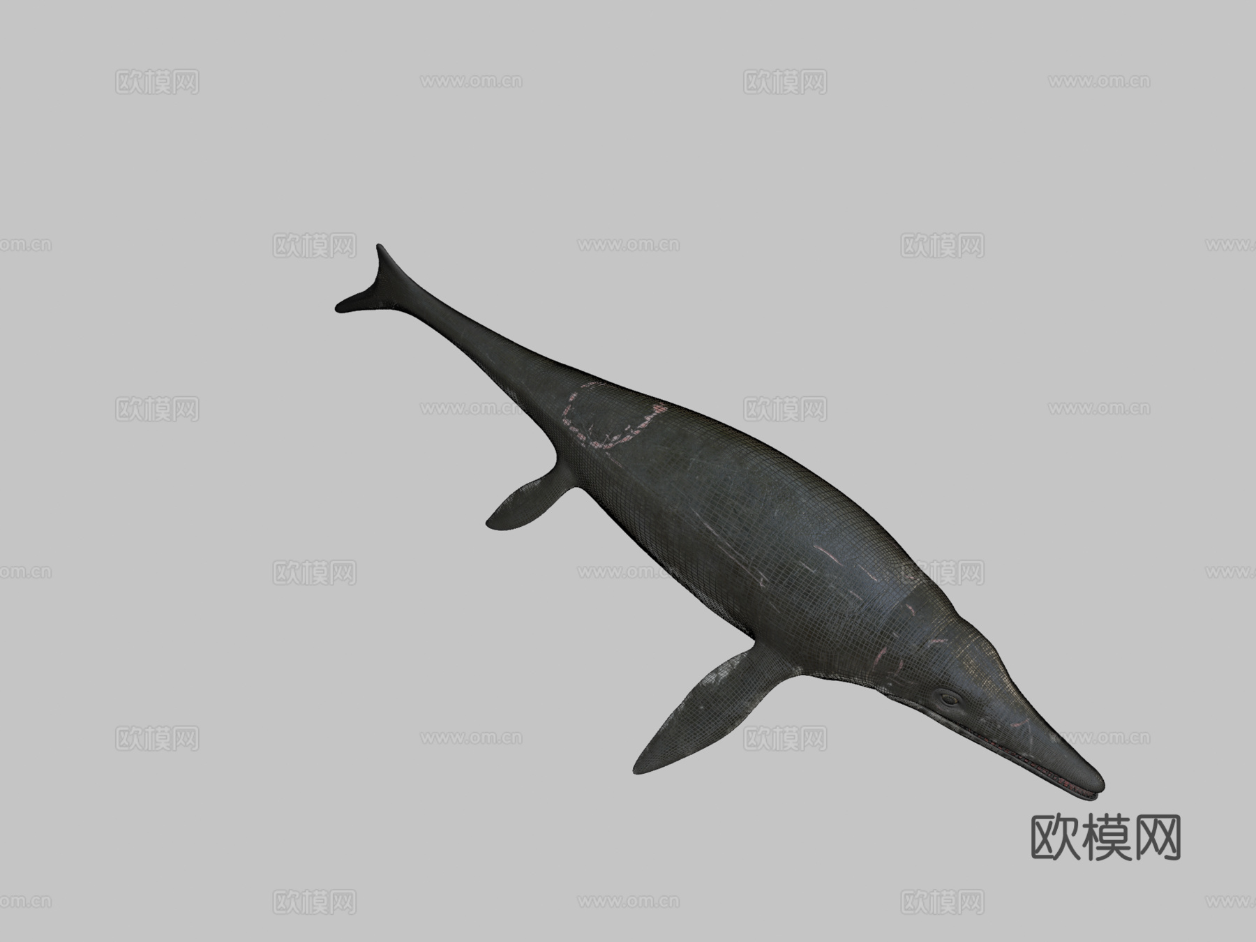 鱼龙3d模型